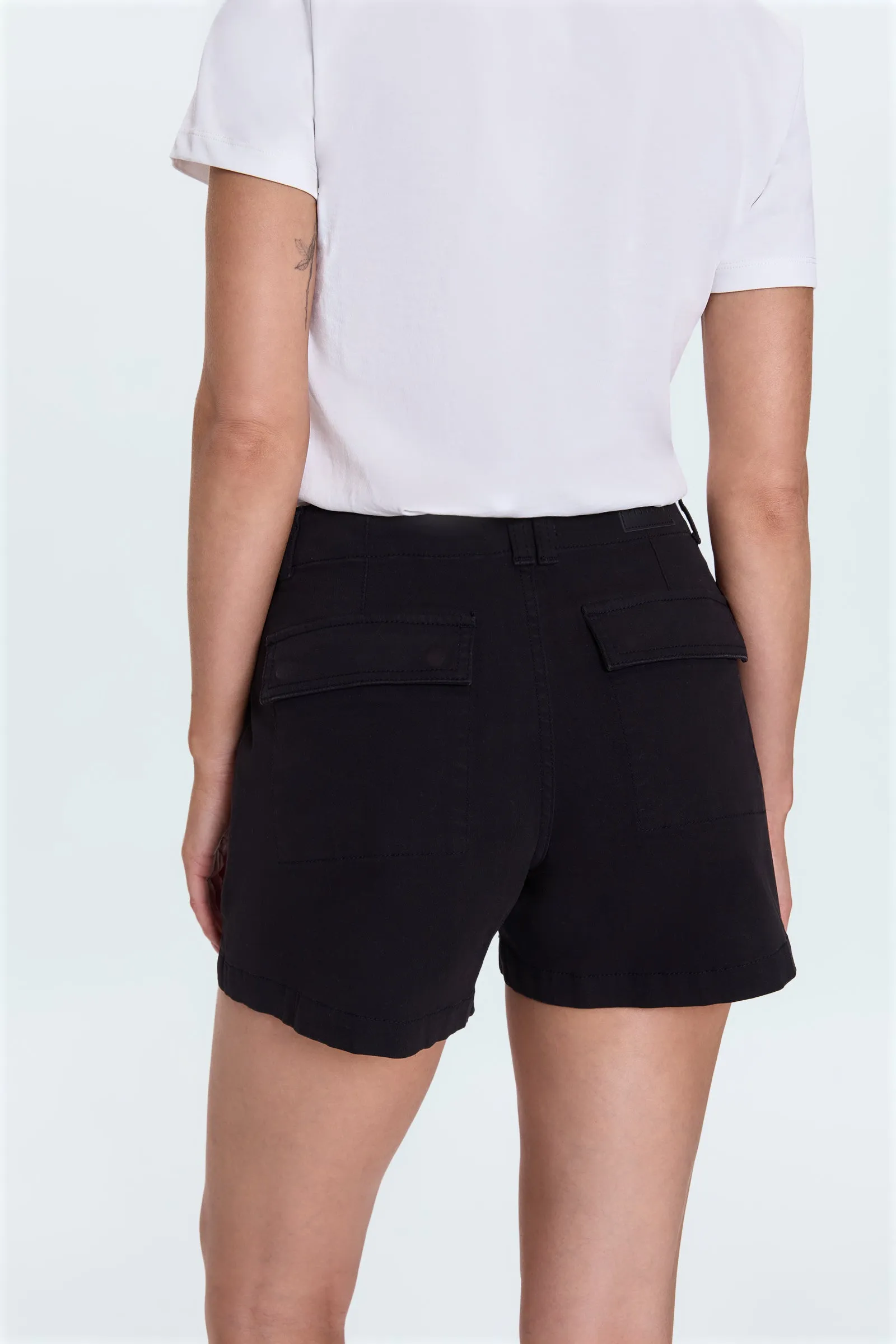 Flex Waist System Marissa High Rise Utility Short - Noir