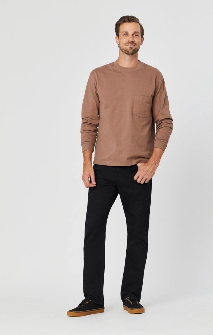 Artist Vibe Work Meeting Casual MATT RELAXED STRAIGHT LEG IN BLACK WILLIAMSBURG