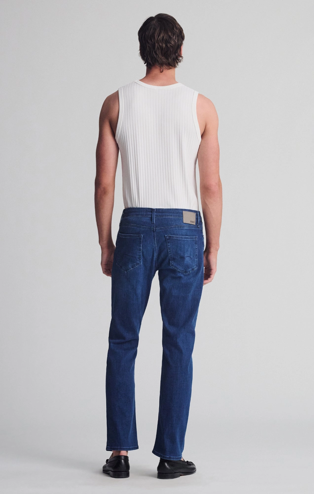 Foundation Piece MATT RELAXED STRAIGHT LEG IN DEEP BRUSHED FEATHER BLUE