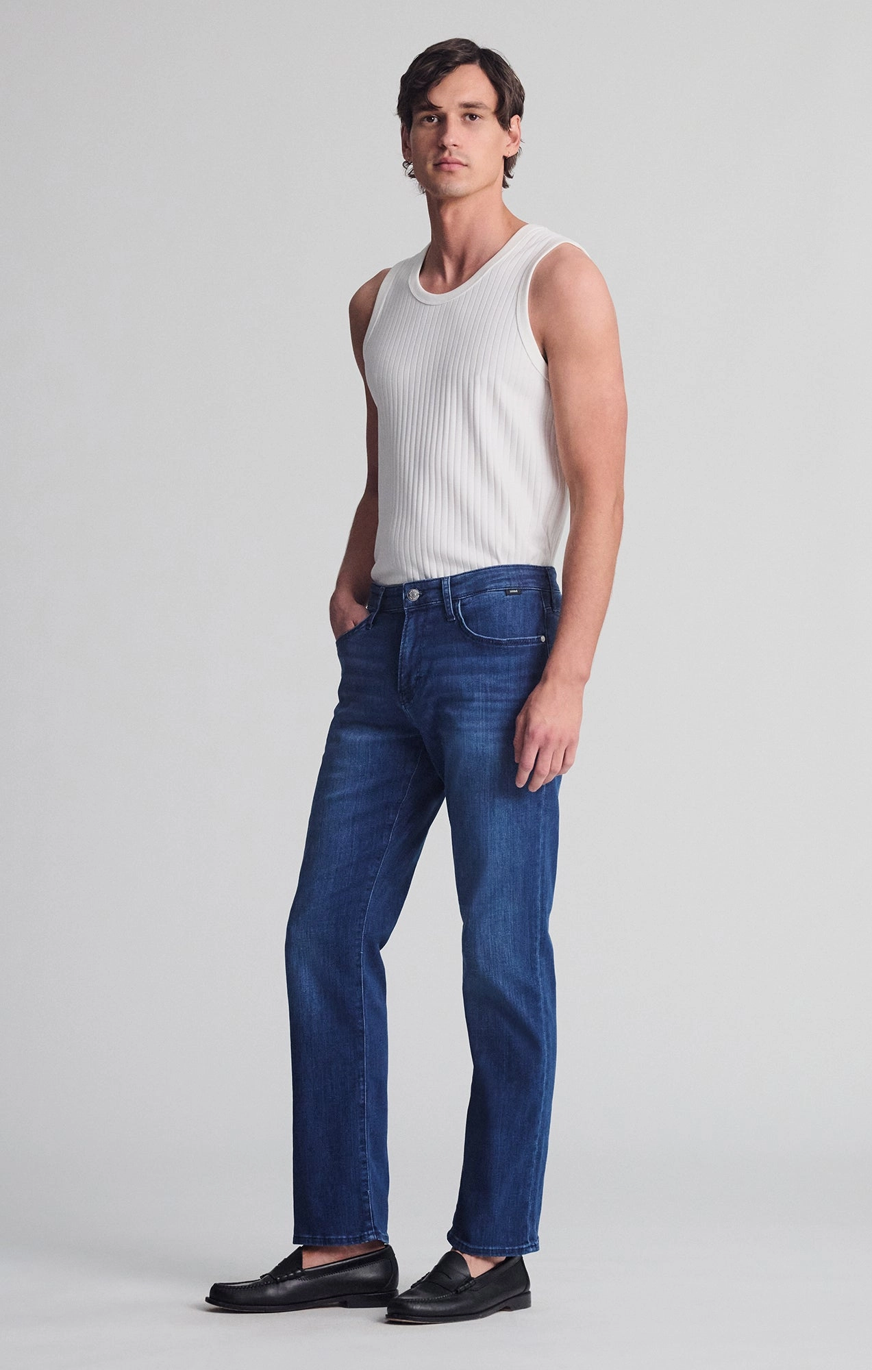 MATT RELAXED STRAIGHT LEG IN DEEP BRUSHED FEATHER BLUE Street Vibe Workwear Ready