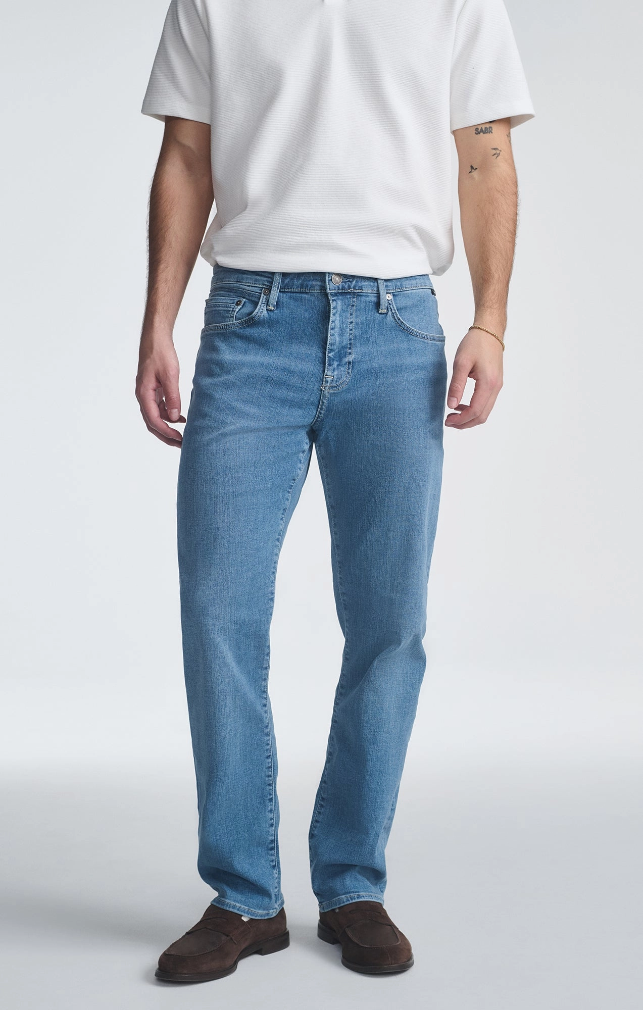 MATT RELAXED STRAIGHT LEG IN OCEAN BRUSHED ORGANIC VINTAGE Evening Stroll Athlete Fit