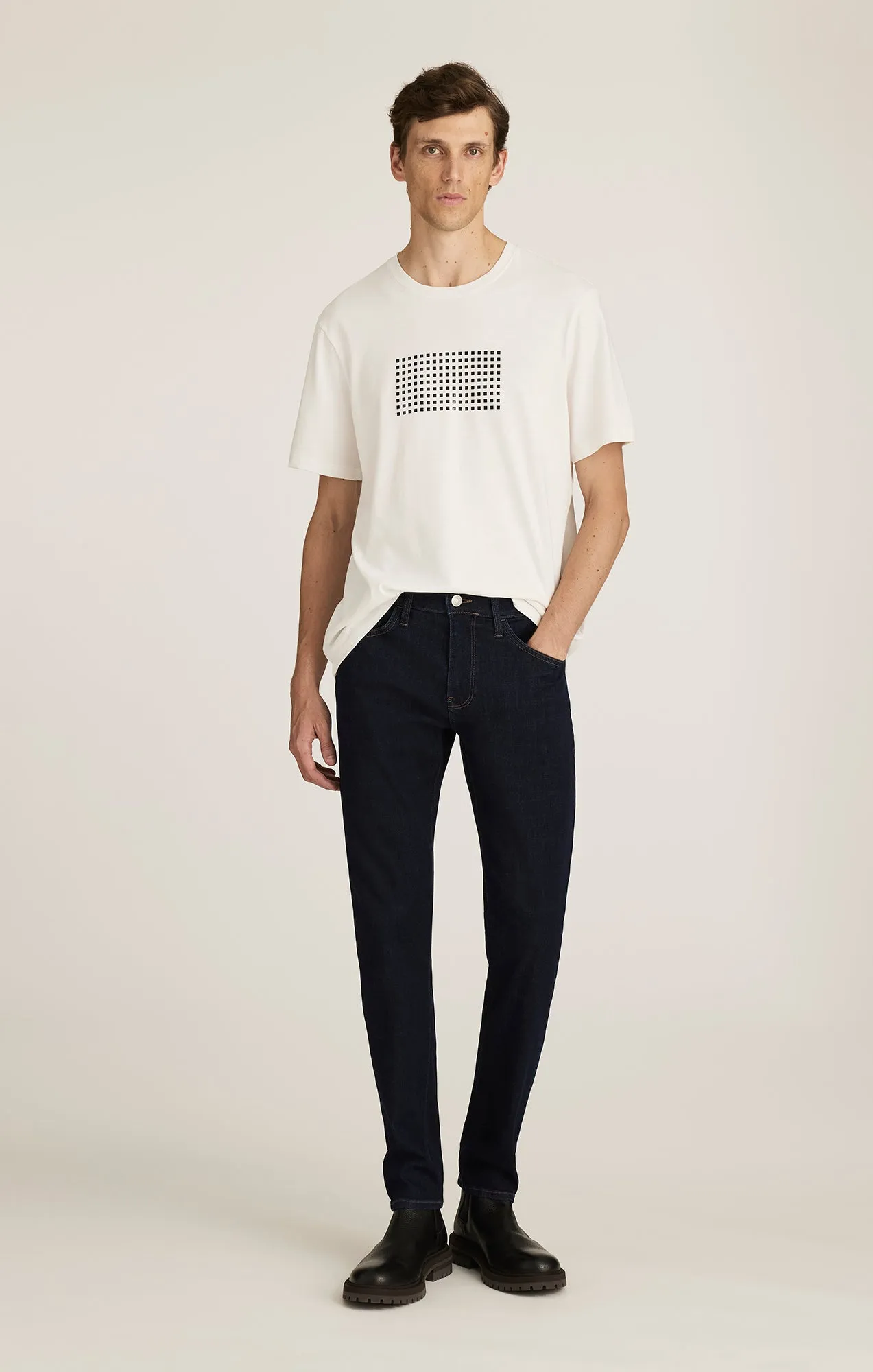 MAVI LOGO T-SHIRT IN ANTIQUE WHITE Chic and Cozy Wear