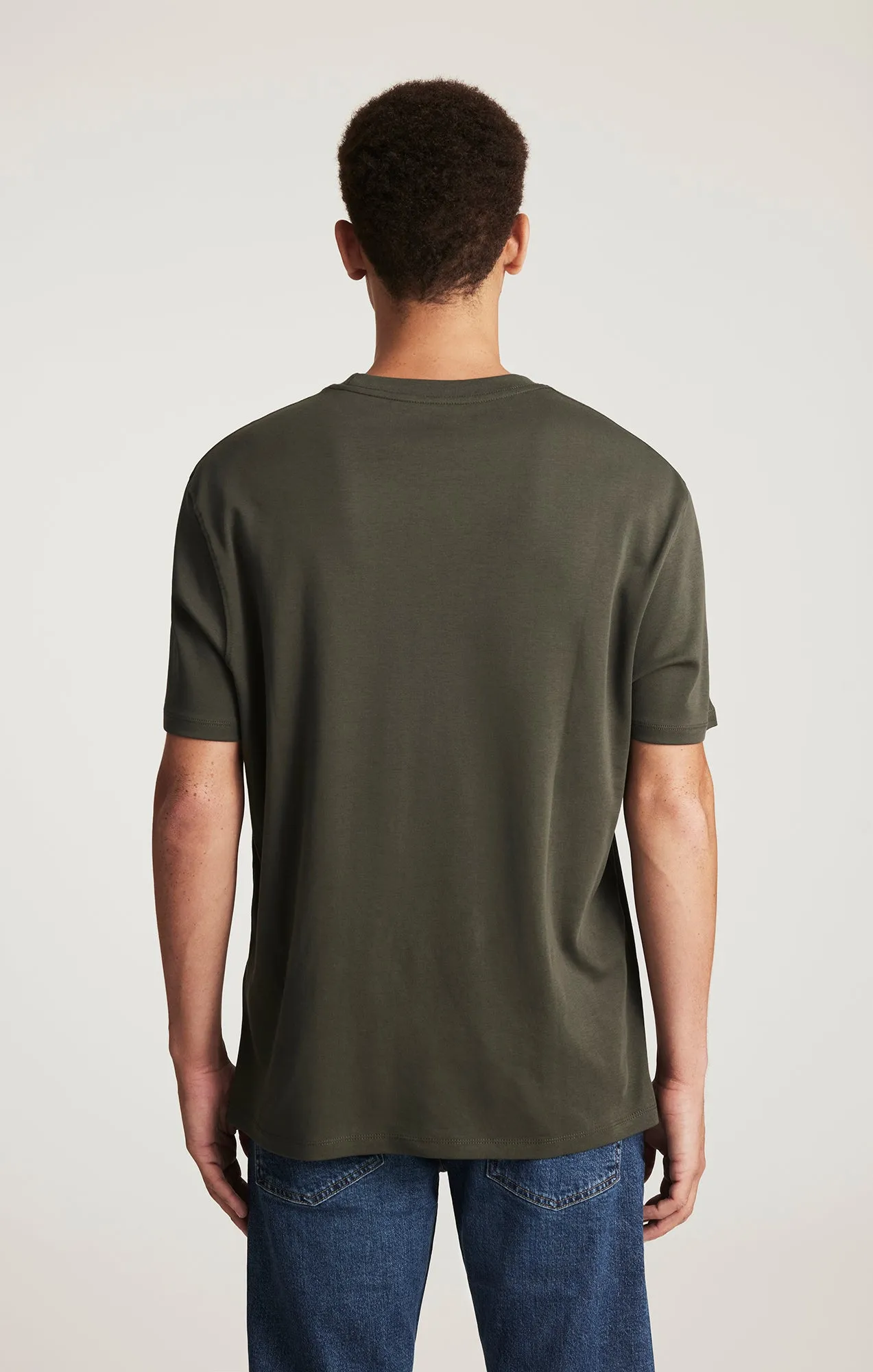 MAVI LOGO T-SHIRT IN BELUGA Comfy Stretch Fit