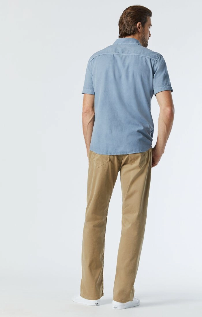 Relaxed Vibe Wool blend MAX WIDE LEG IN BRITISH KHAKI TWILL