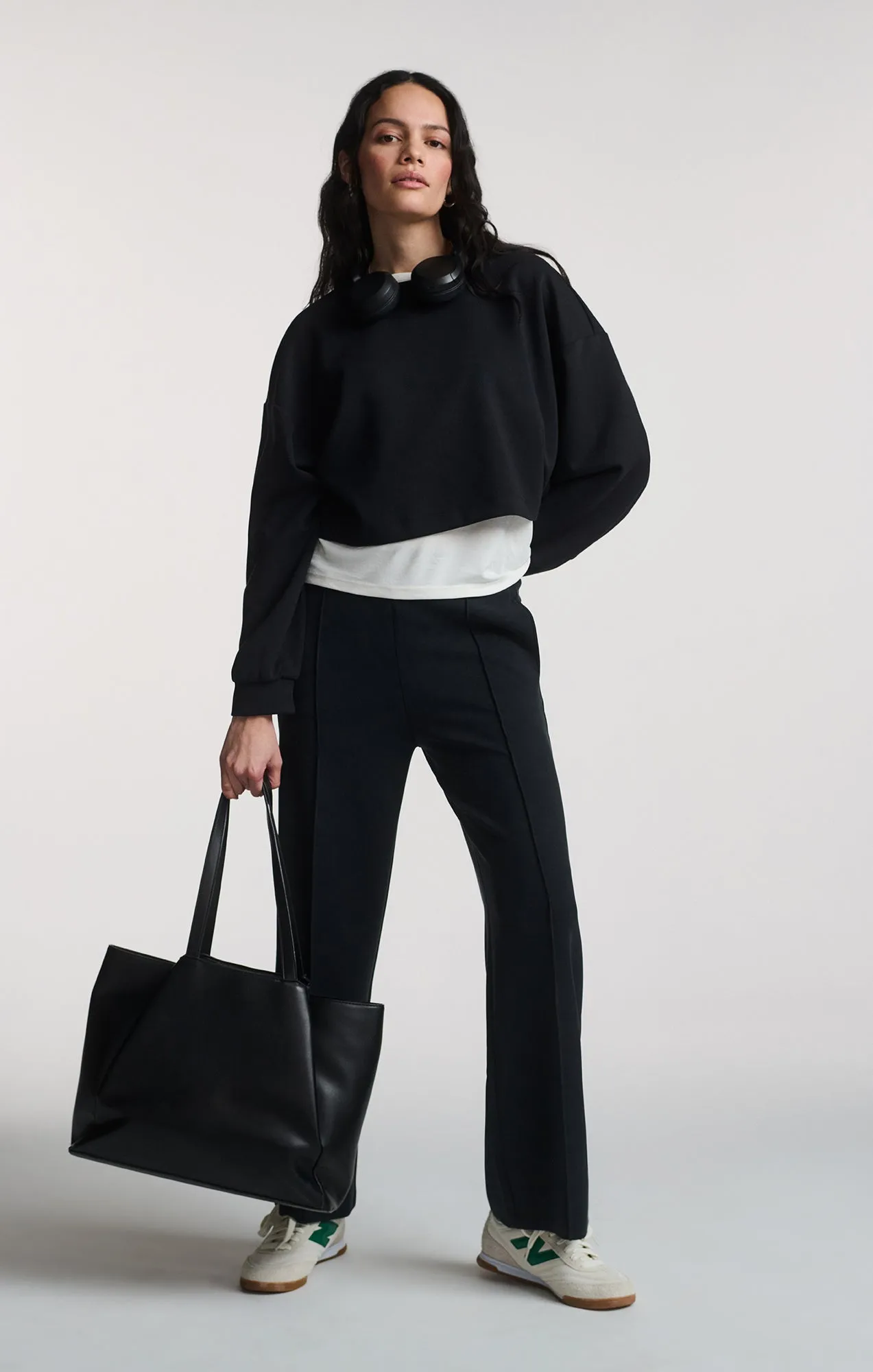 Budget SPORTY LUXE TENCEL? CREW NECK SWEATSHIRT