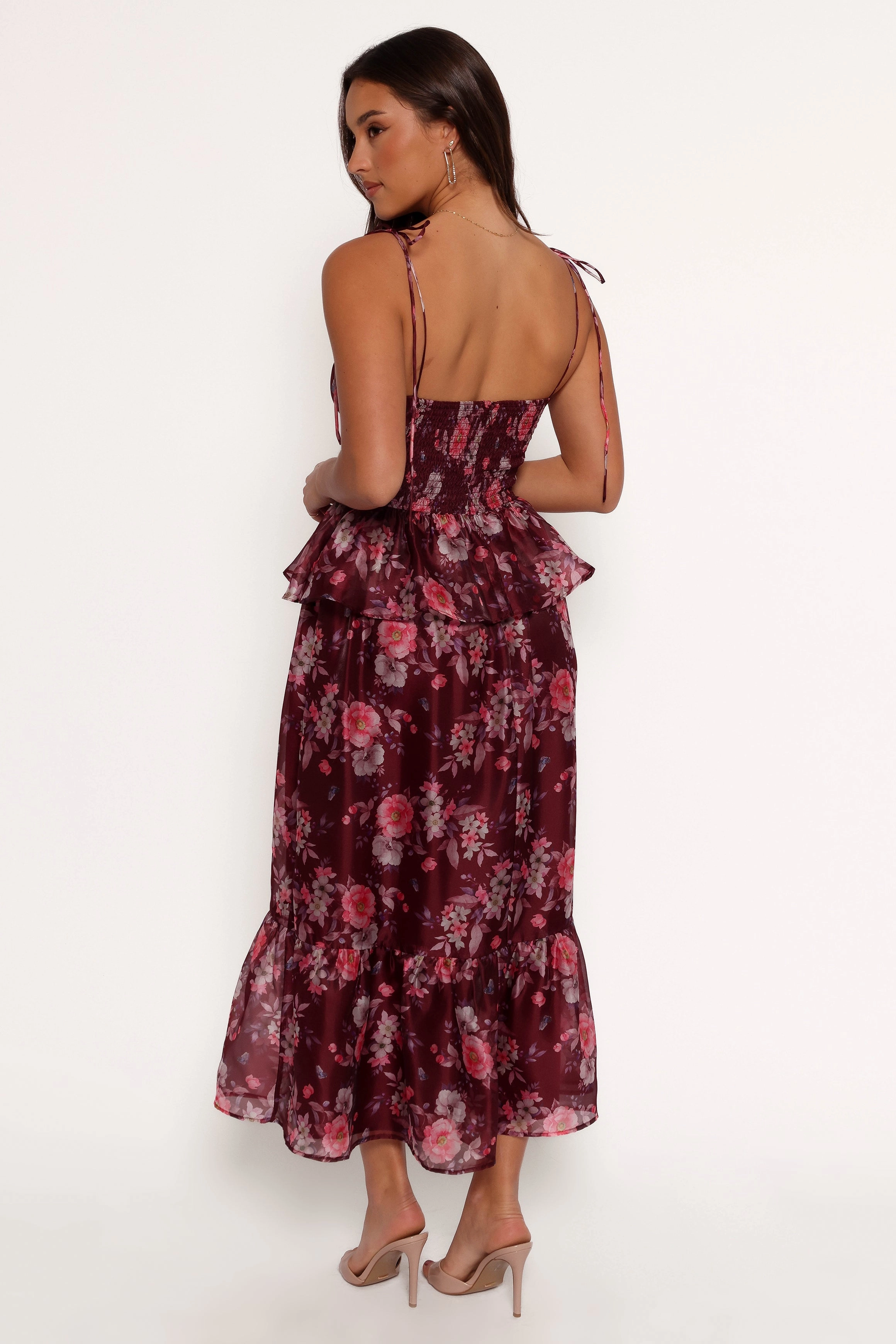 Mazy Midi Dress - Purple/Magenta Vacation Vibe Smart Design