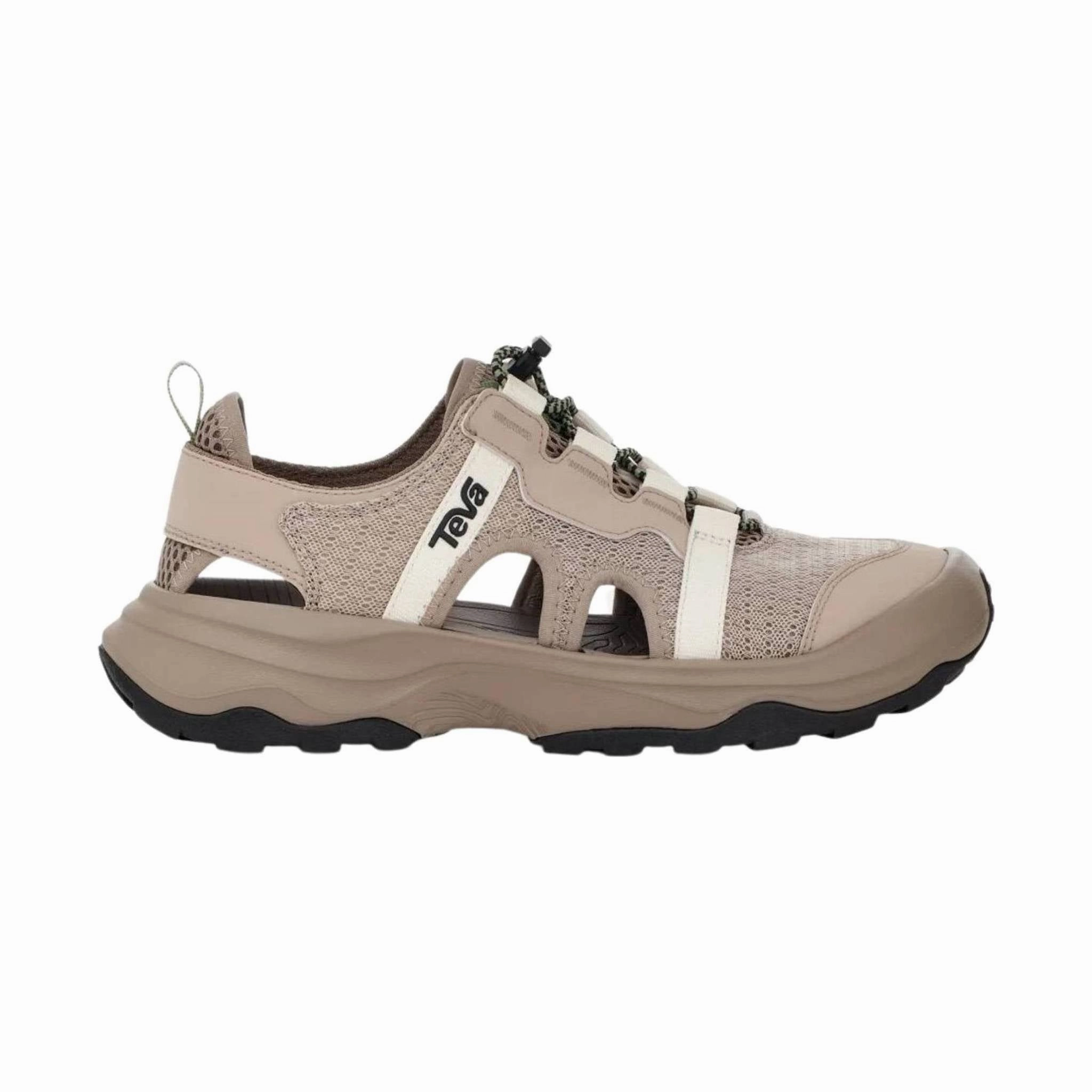 Compression Molded Base Soft Mesh Teva Women's Outflow CT Sandal - Feather Grey/Desert Taupe