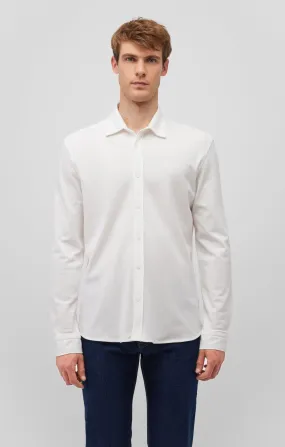 LONG SLEEVE BUTTON-UP SHIRT IN WHITE Multi Pocket Utility