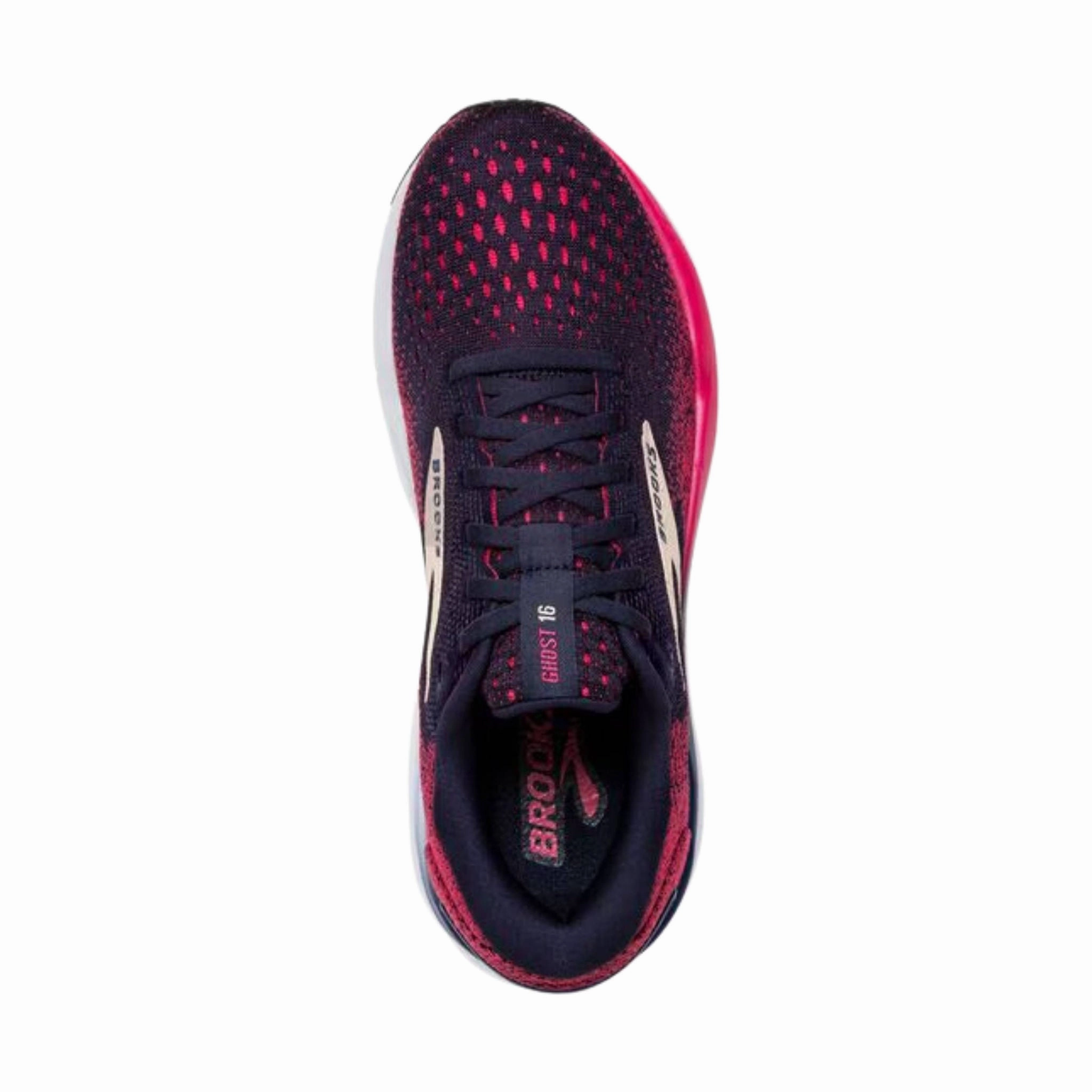 Brooks Women's Ghost 16 Road Running Shoes - Peacoat/Raspberry/Apricot Ergonomic Contour Sturdy breathability