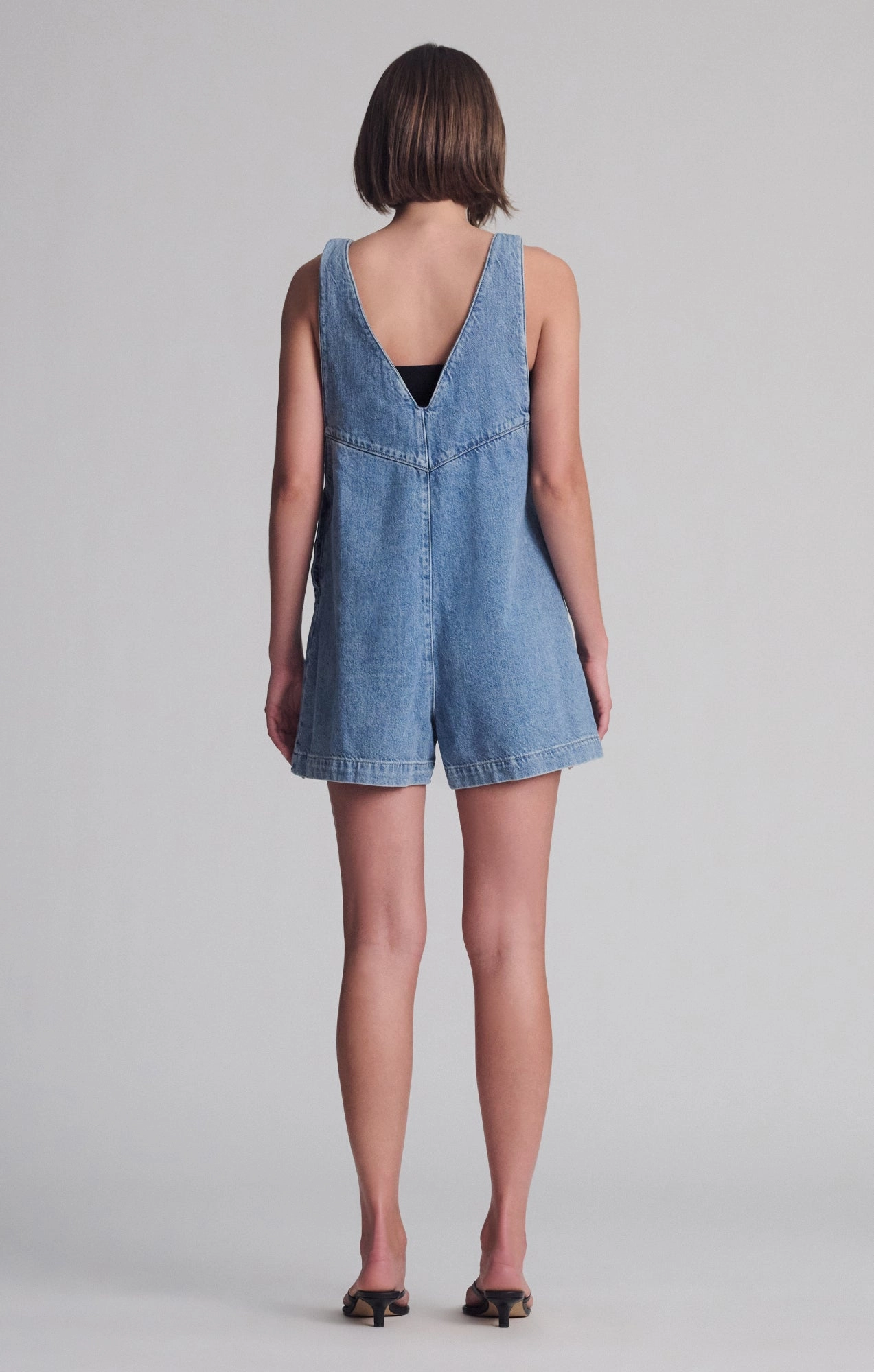 Neutral Base REVA ROMPER IN LIGHT SHADED WELL BLUE