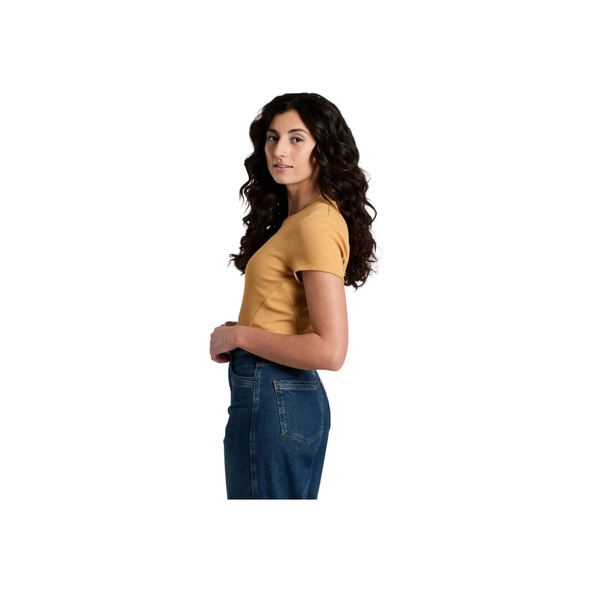 Tear Resistant Reinforcement SoftLining Kuhl Women's Remi Tee - Honey