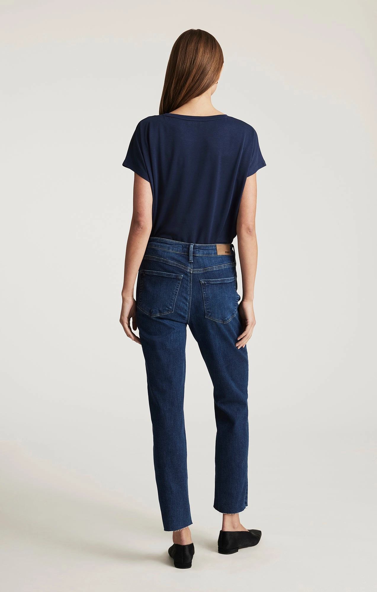 NEW YORK STRAIGHT LEG IN DARK BRUSHED FLEX BLUE City Ready