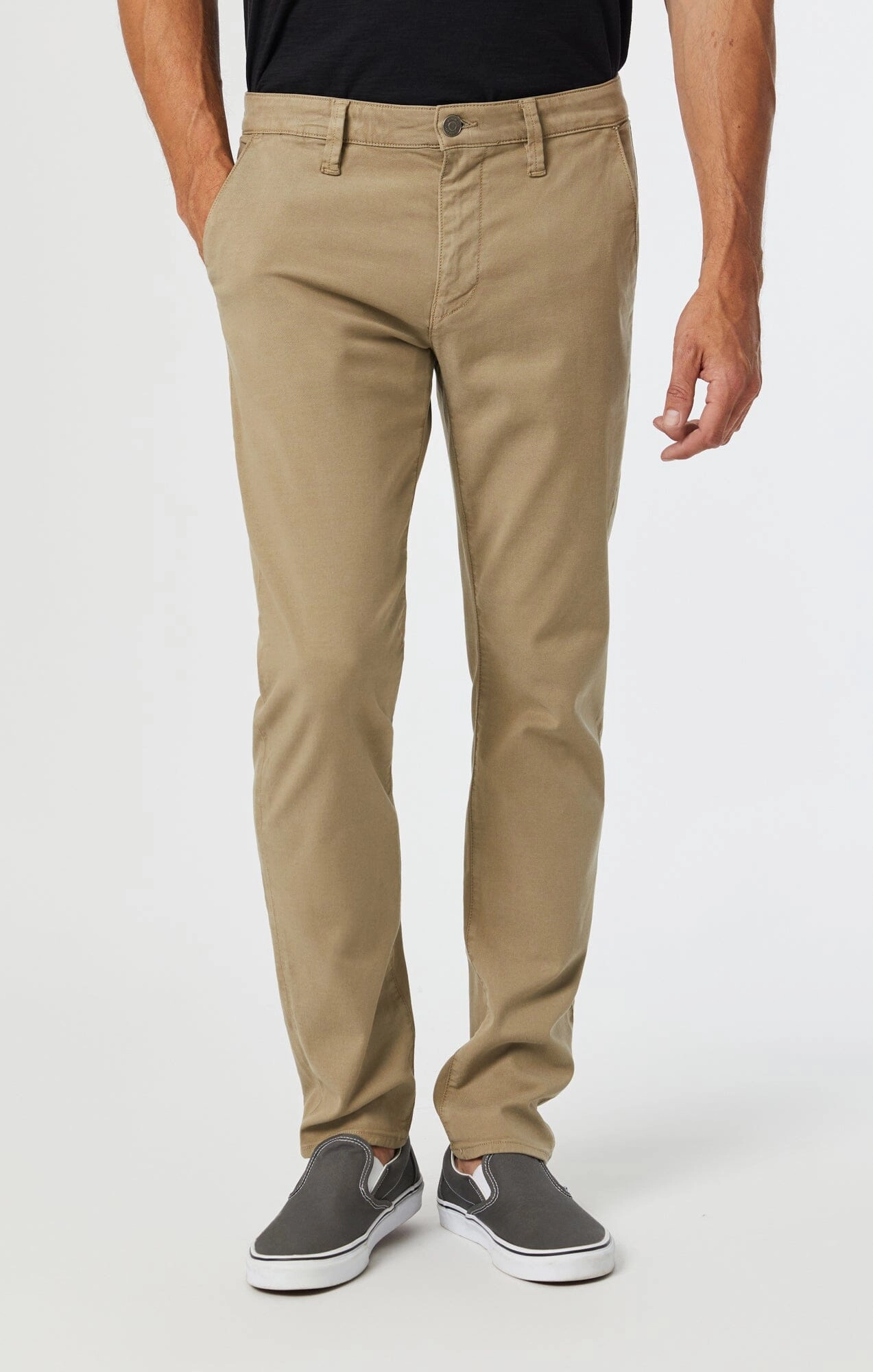 MILTON SLIM STRAIGHT CHINO IN BEIGE LUXE TWILL Tall Length