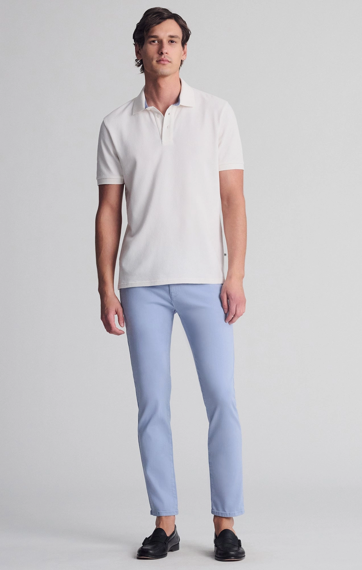 MILTON SLIM STRAIGHT CHINO IN MOUNTAIN SPRING LUXE TWILL Easy Fit Design Flattering Style
