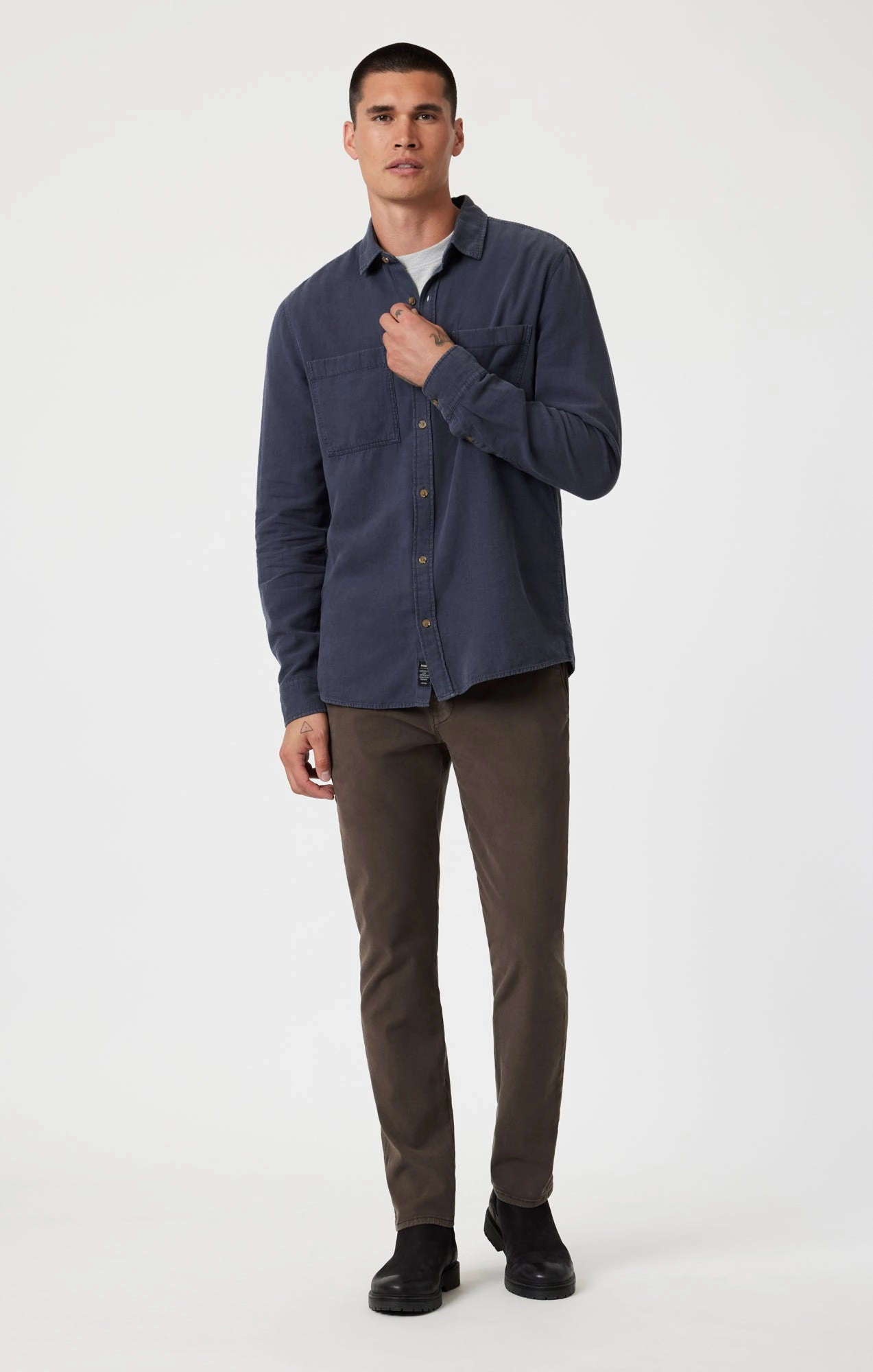 simple design Casual Flex MILTON SLIM STRAIGHT CHINO IN OAK LUXE TWILL