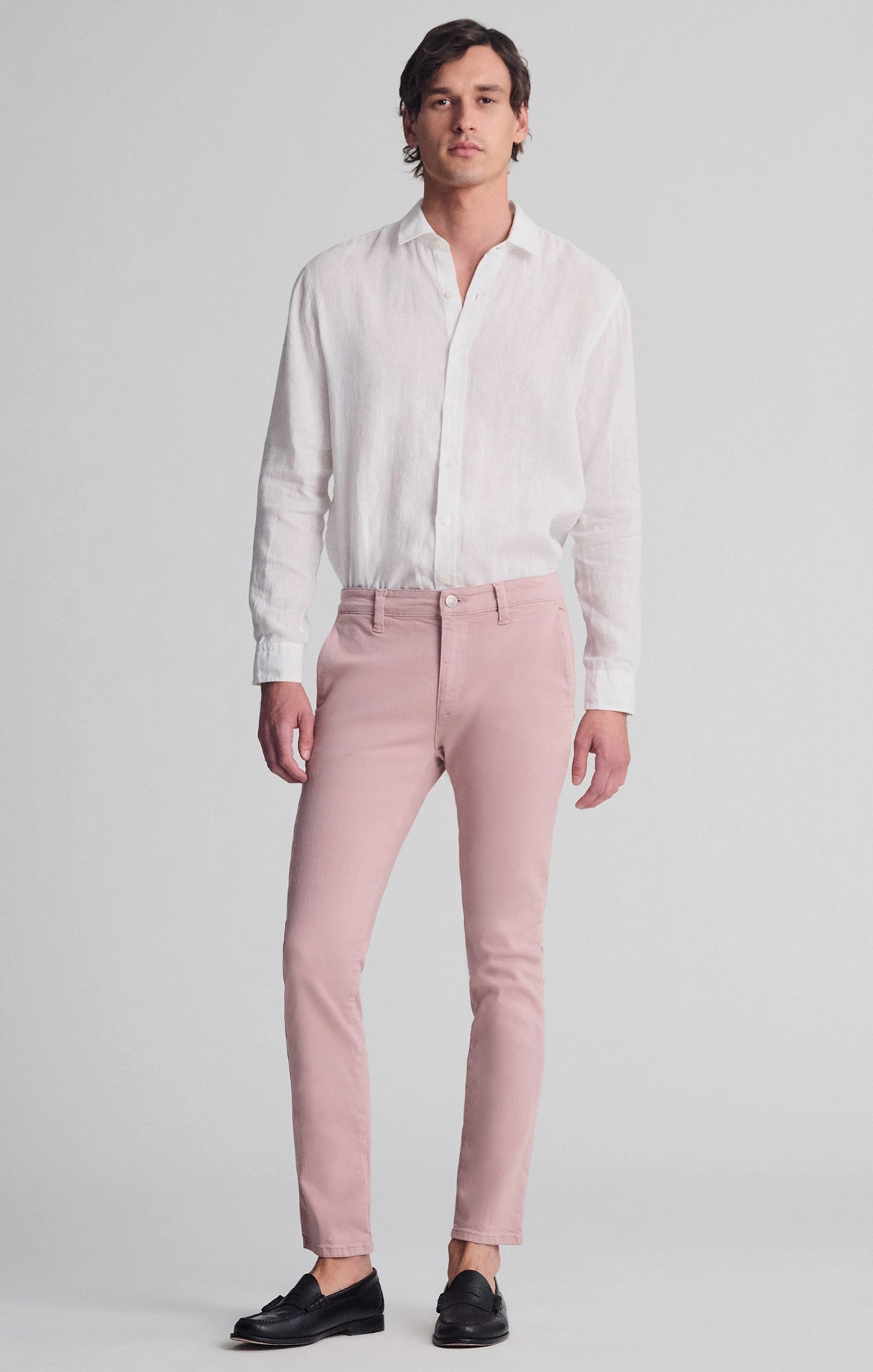 MILTON SLIM STRAIGHT CHINO IN WOODROSE LUXE TWILL Urban Ready