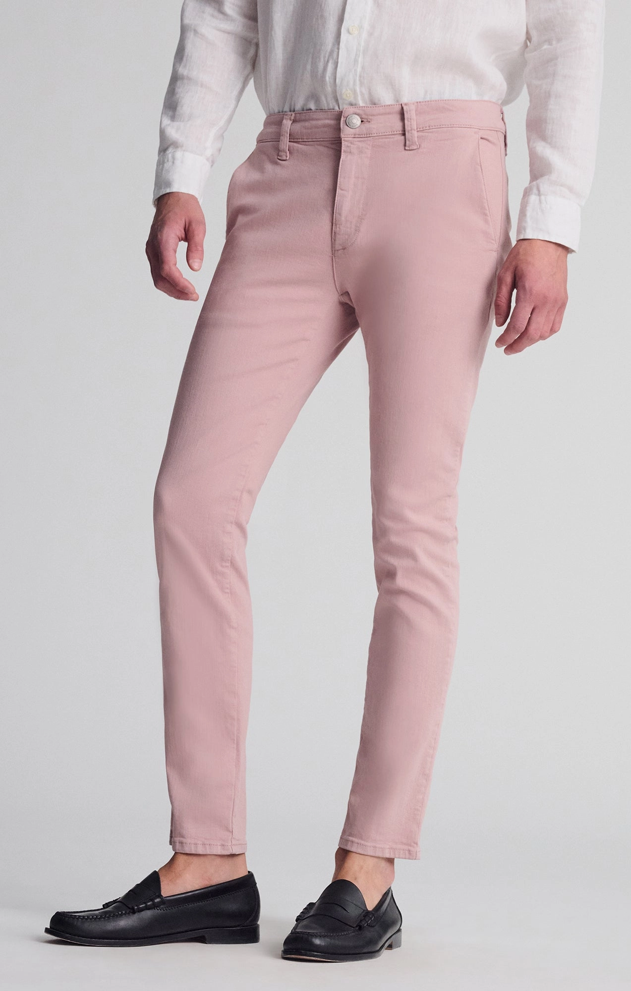 MILTON SLIM STRAIGHT CHINO IN WOODROSE LUXE TWILL Casual Performance Wear