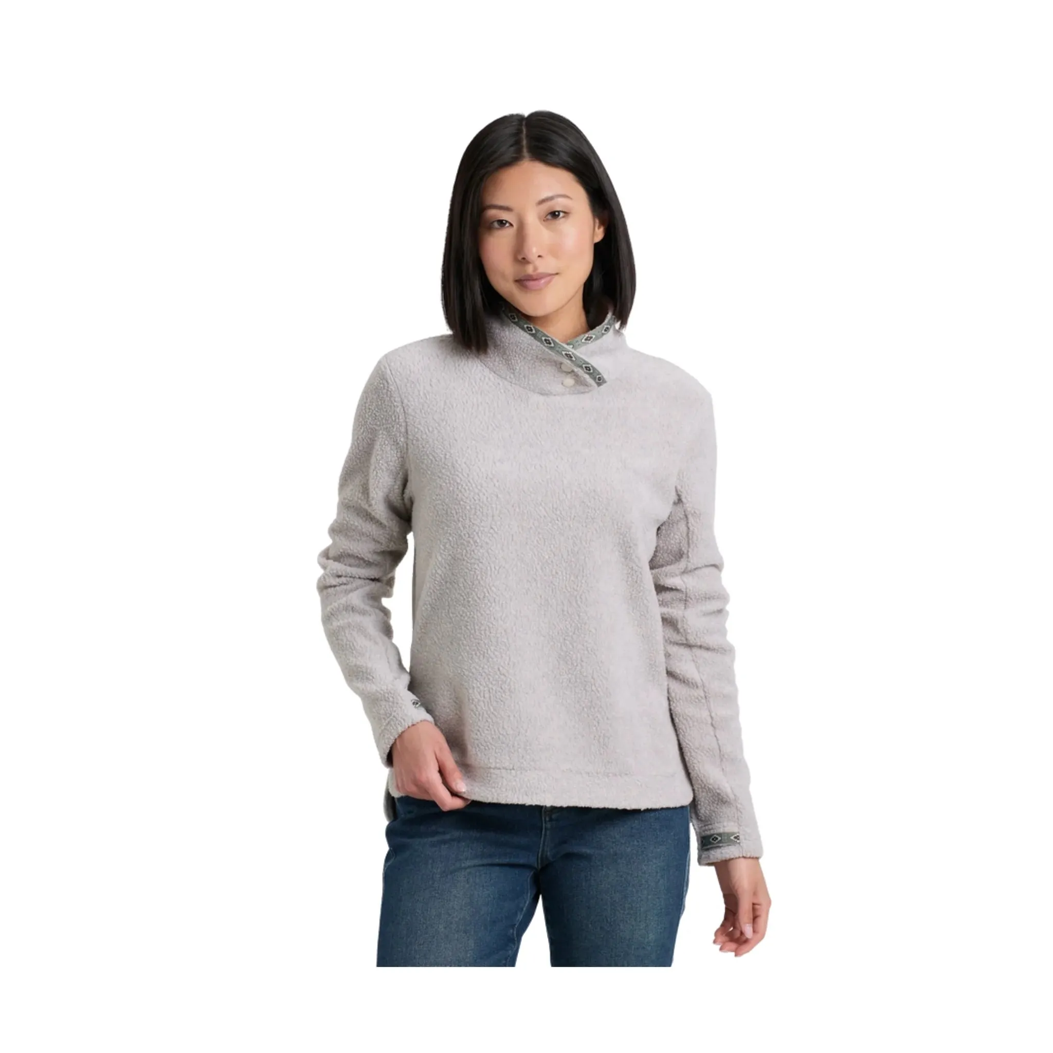 Kuhl Women's Hygge Snap Pullover - Natural Unisex Comfort Hiking Suitable
