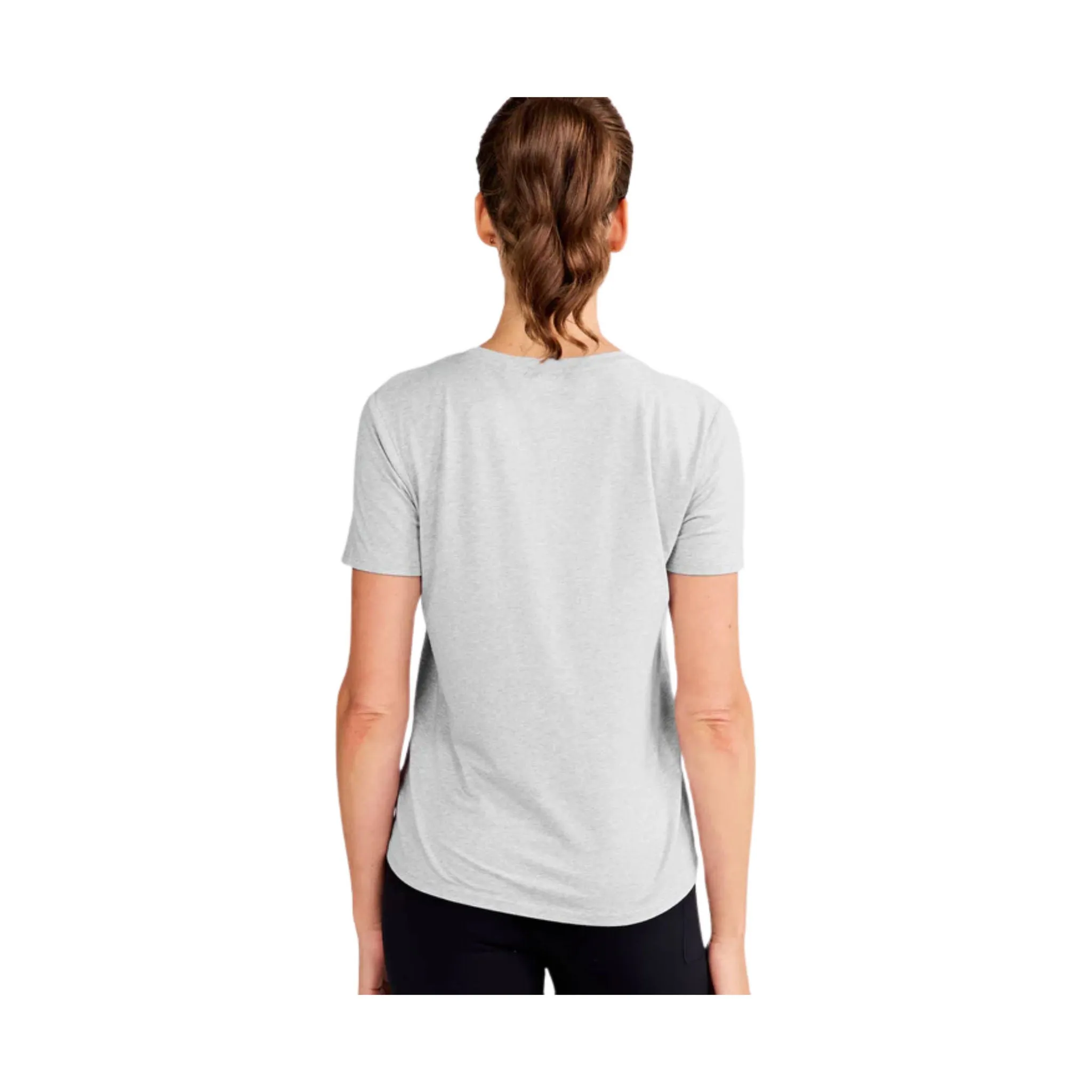 Relaxed Dress Soft Inner Lining Tasc Women's All Day Short Sleeve T Shirt - Light Grey Heather