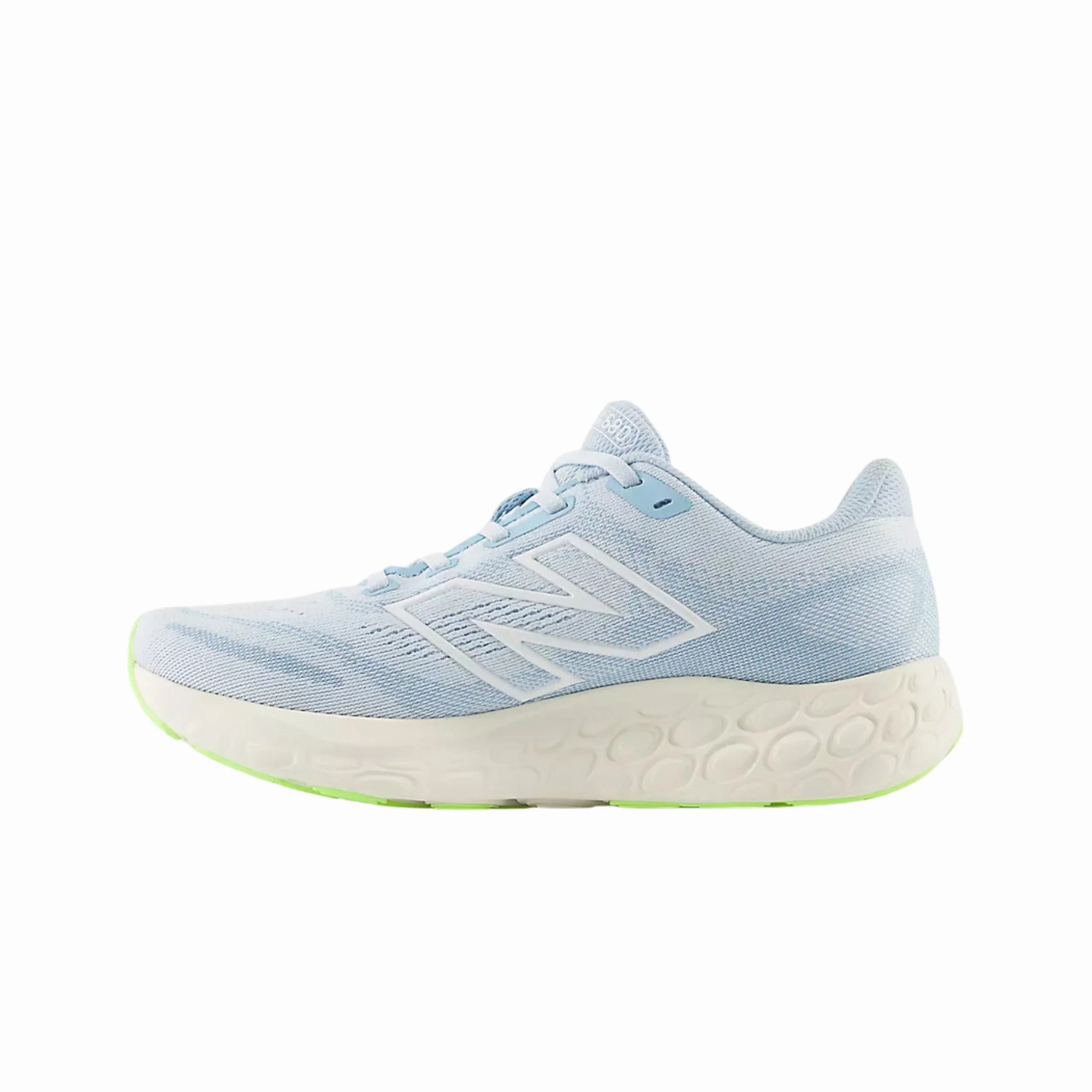 New Balance Women's Fresh Foam 680 v8 Running Shoes - Quarry Blue with Chrome Blue and Sea Salt Breathable Ventilation Classic sneakers