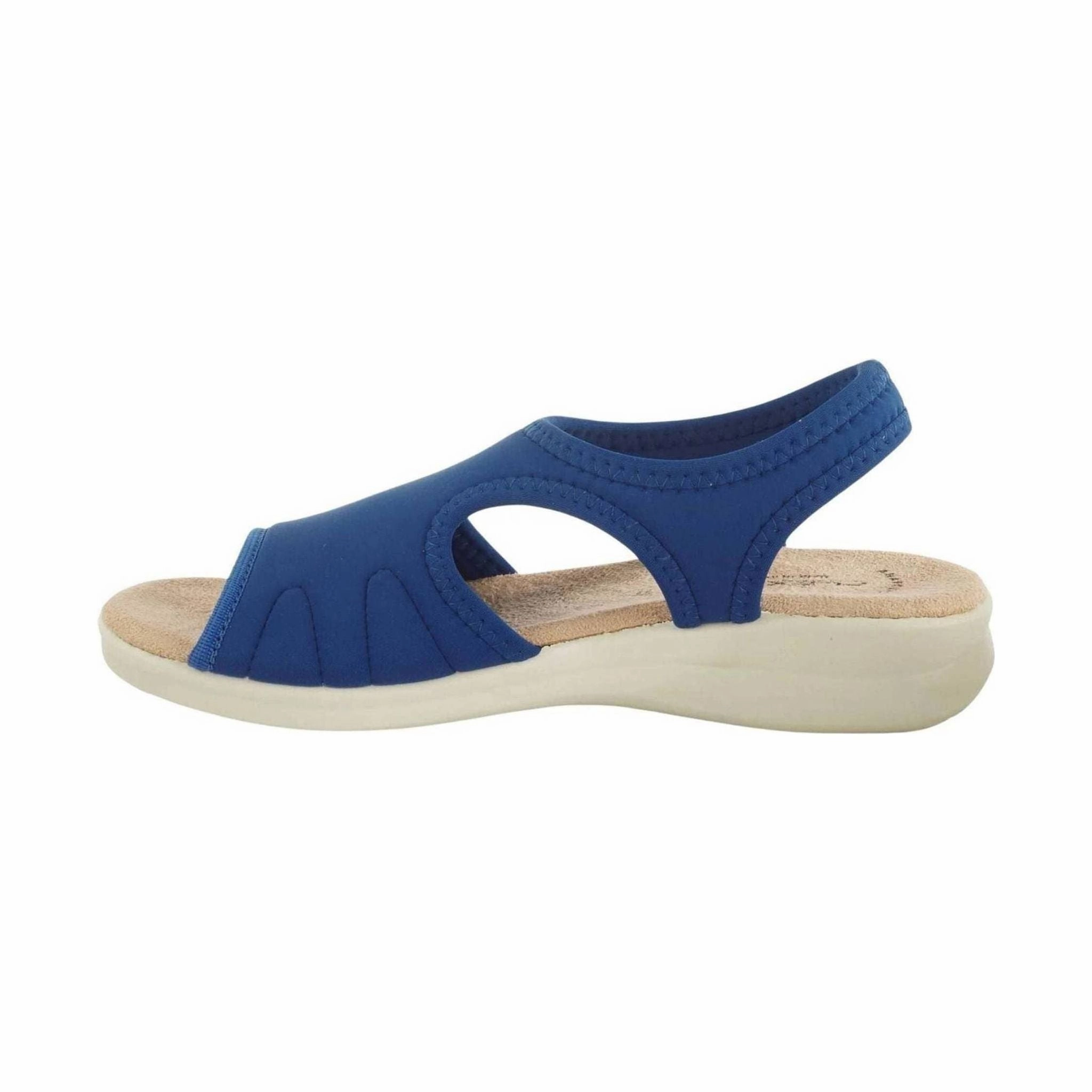 Flexus Women's Nyaman Sandal - Blue Non Toxic Footbed Material