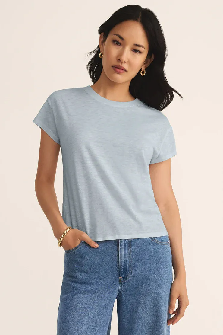 Reinforced Hemline Modern Slub Tee | Clearwater, Tavern Playful Look