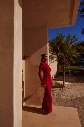 Outfit Core Soft Outfit Ramoni Maxi Dress - Ruby