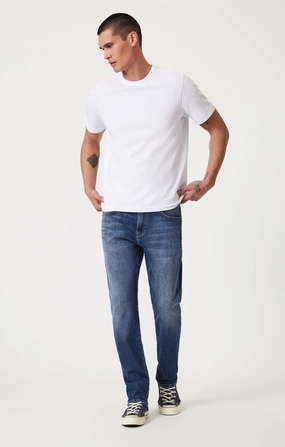 MARCUS SLIM STRAIGHT LEG IN DARK BRUSHED WILLIAMSBURG Casual Smart Casual Unisex Wear Outdoor Adventure Adult Fashion