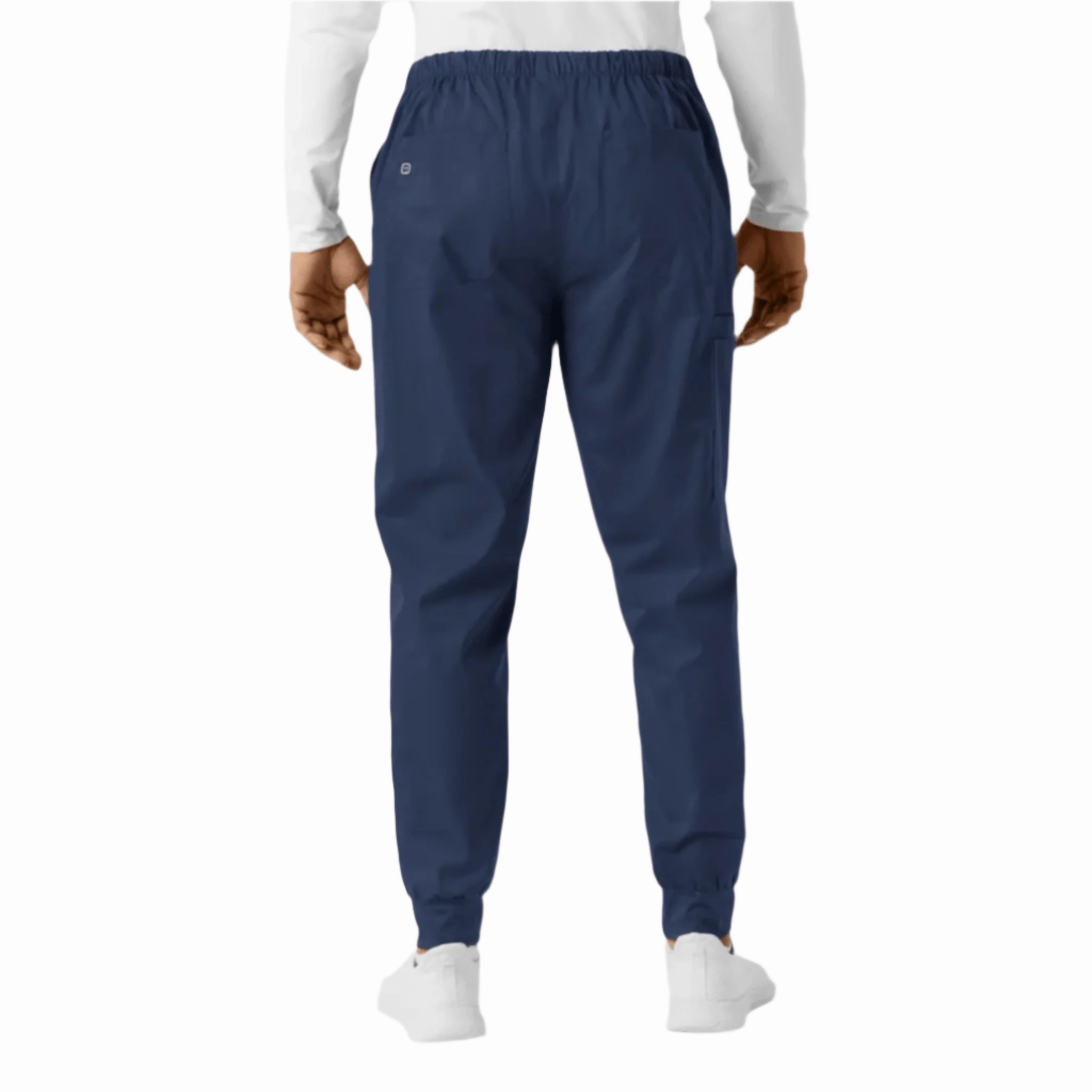 Wink Men's Work Cargo Jogger Scrub Pant - Navy Blue Abrasion Resistant Surface hypoallergenic material