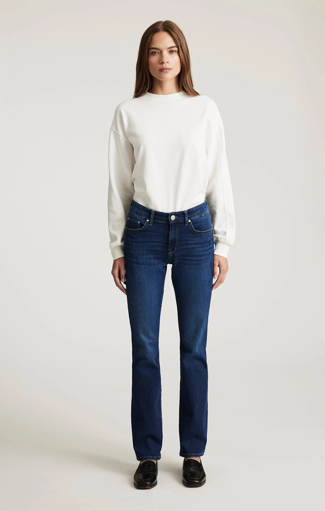 MOLLY BOOTCUT IN DARK BRUSHED TRIBECA Functional Casual