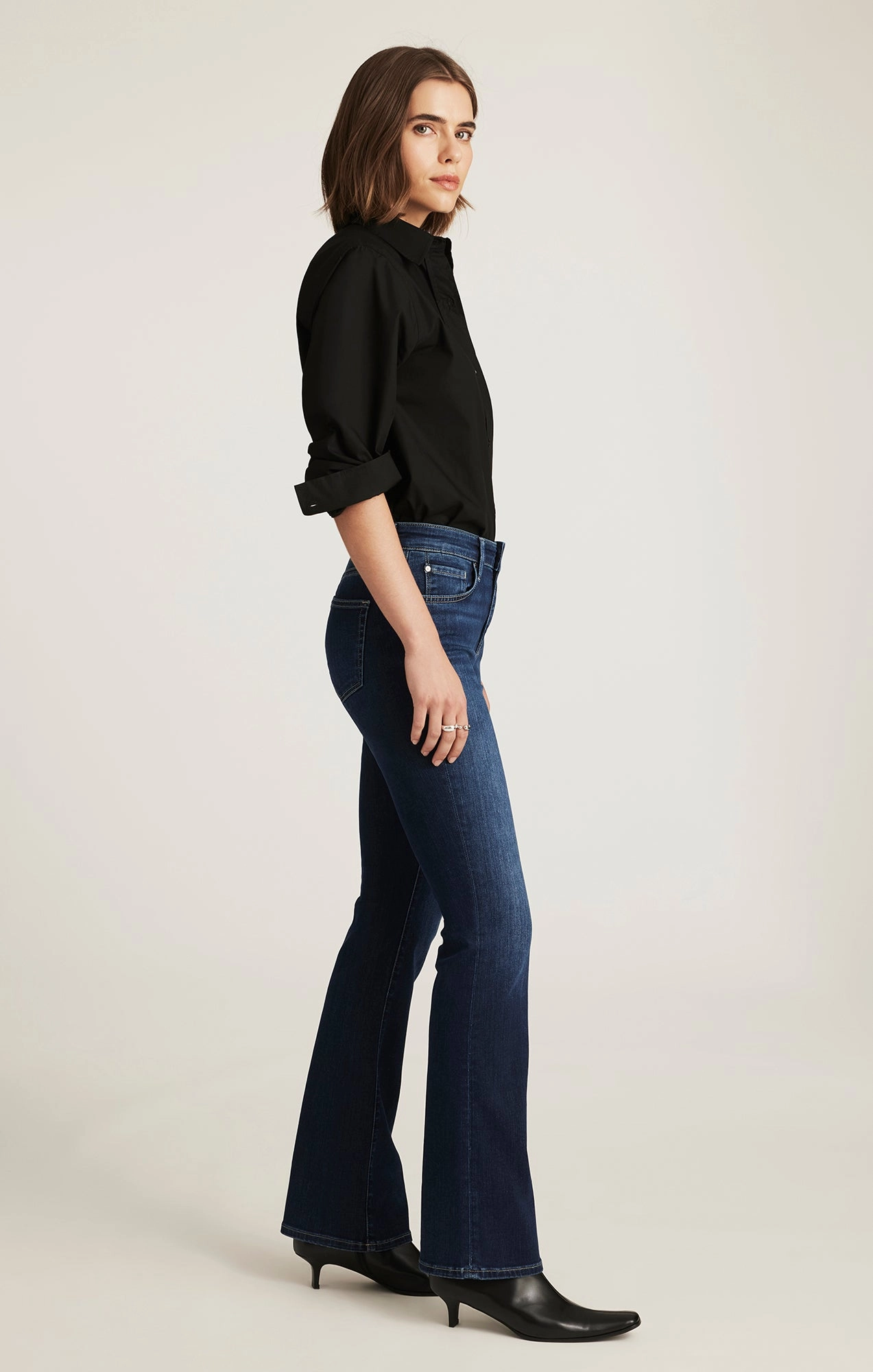 MOLLY BOOTCUT IN DEEP BRUSHED FEATHER LUXE Daily Go Casual Wear