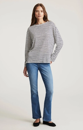 MOLLY BOOTCUT IN MID BRUSHED FLEX BLUE Low Impact Dye