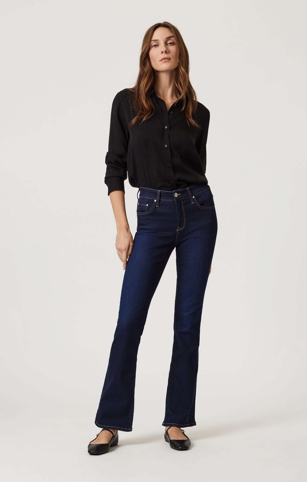 Morning Stroll Sustainable Classic MOLLY BOOTCUT IN RINSE TRIBECA