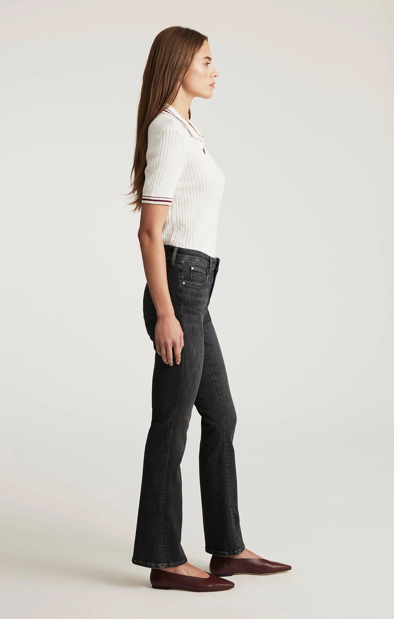 Bold Casual Friday MOLLY BOOTCUT IN SMOKE FLEX BLUE