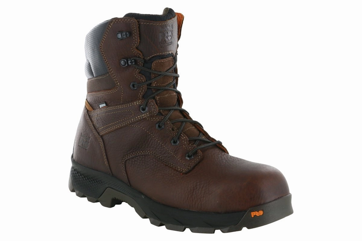 Reinforced Form Adventure Seeker Timberland PRO Titan EV 8" Composite Toe Waterproof Boot Brown