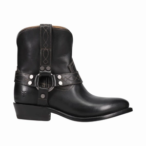 Party time Elasticated Frye Women's Billy Short Harness Boots - Black