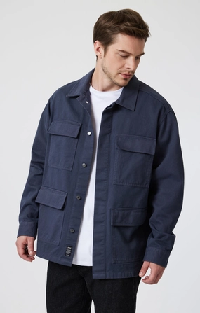 Reflective Bands MULTI-POCKET JACKET IN DARK SHADOW