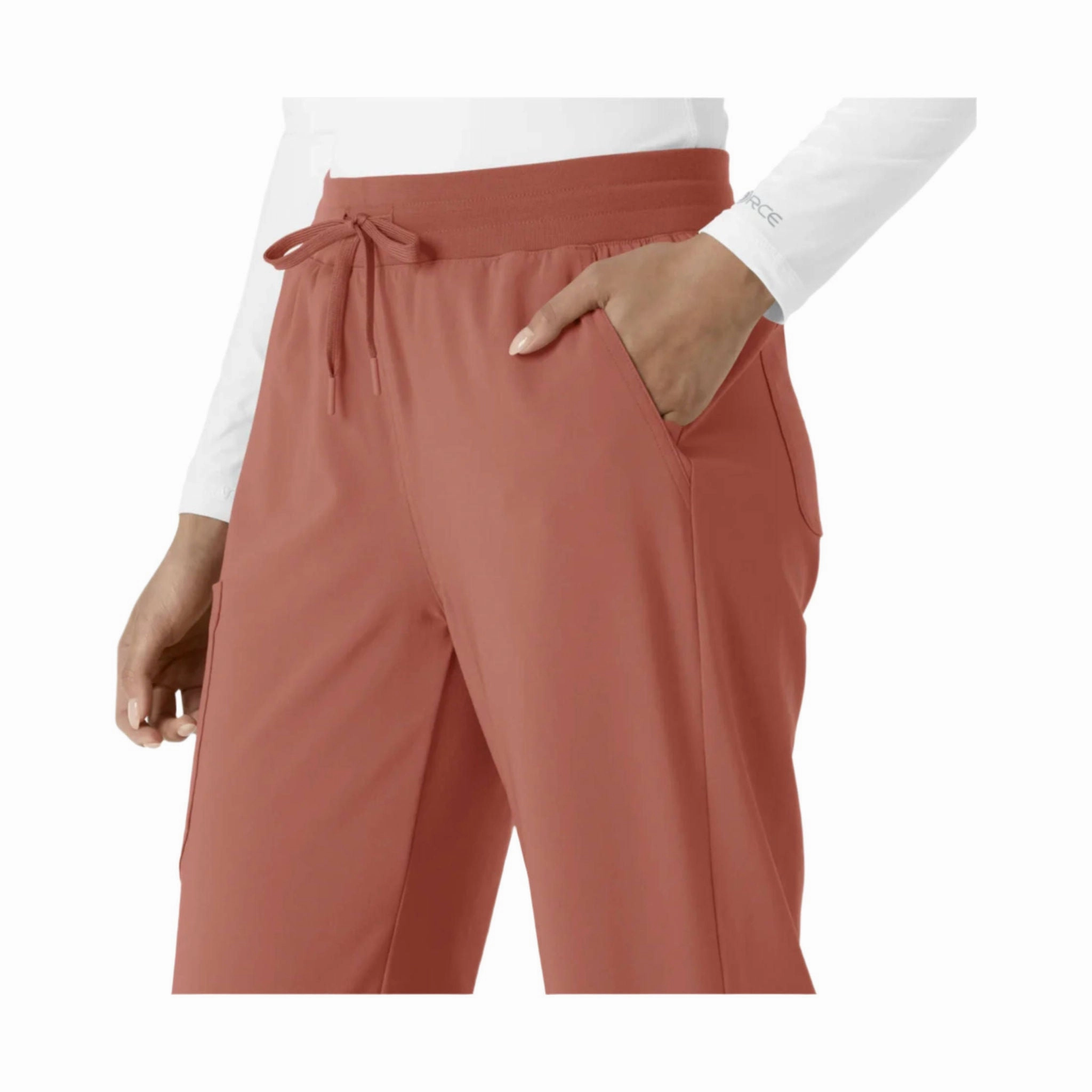 Long Wear Comfy Look Carhartt Women's Force Cross Flex Boot Cut Scrub Pant - Wild Rose