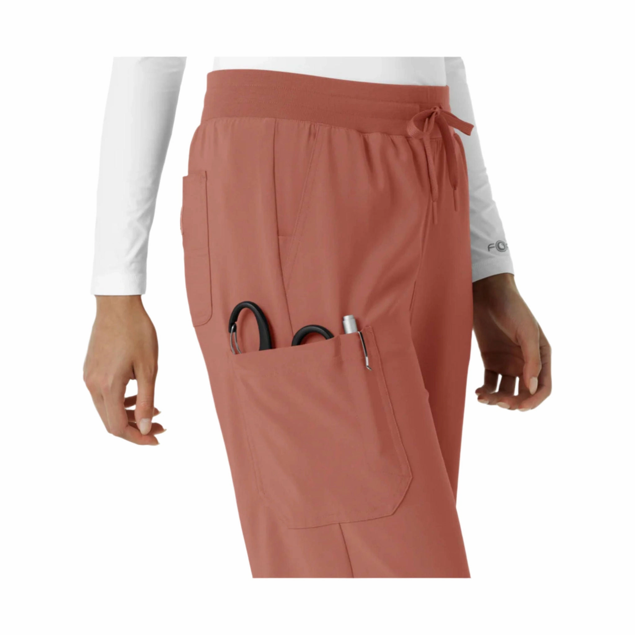 Versatile Design Chafe-Free Fit Carhartt Women's Force Cross Flex Boot Cut Scrub Pant - Wild Rose