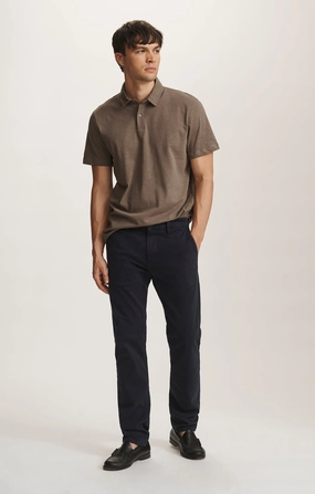 MILTON SLIM STRAIGHT CHINO IN DARK NAVY CASUAL TWILL Sporty Fit Comfy Active