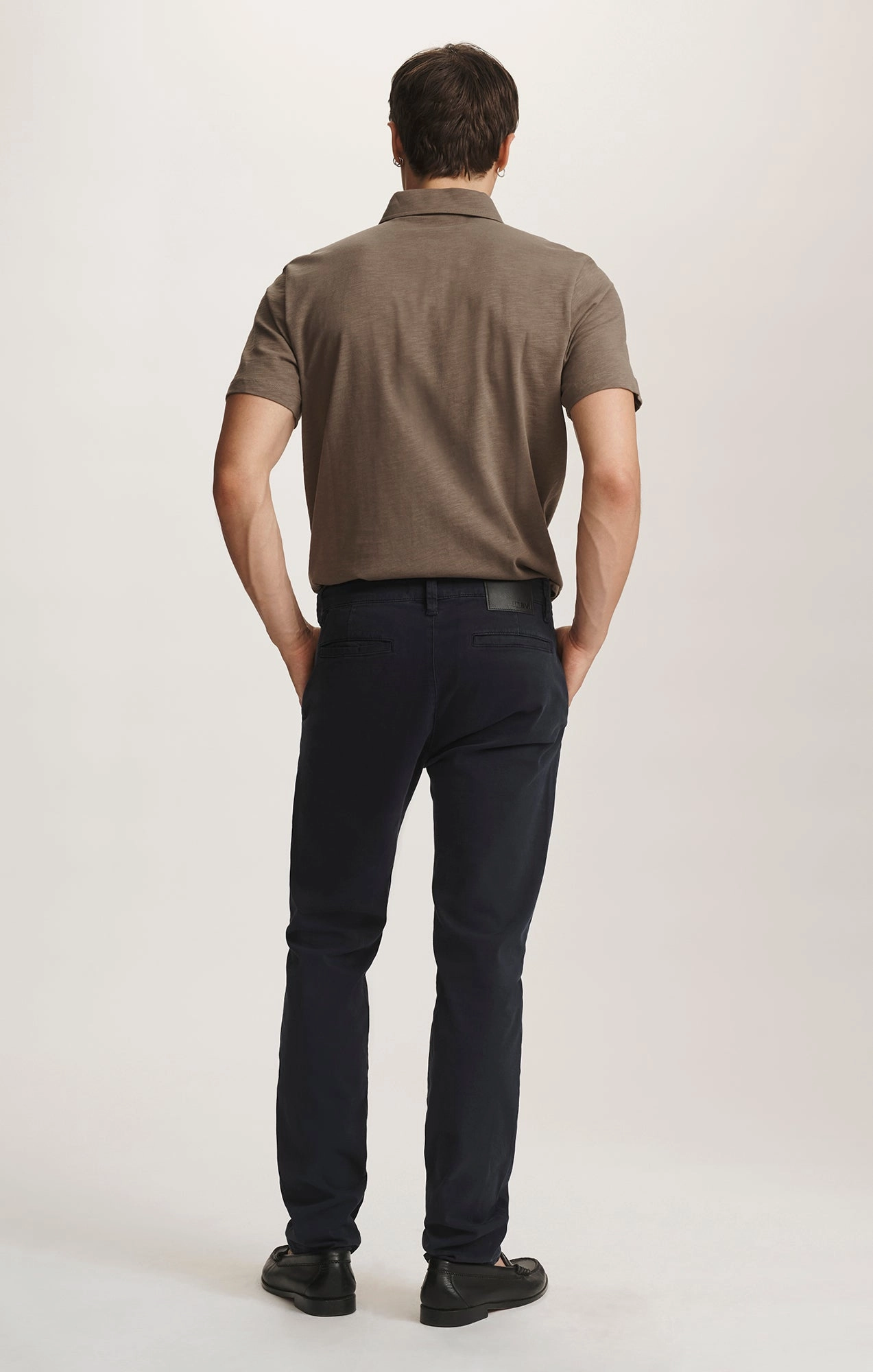 MILTON SLIM STRAIGHT CHINO IN DARK NAVY CASUAL TWILL Minimal Edge