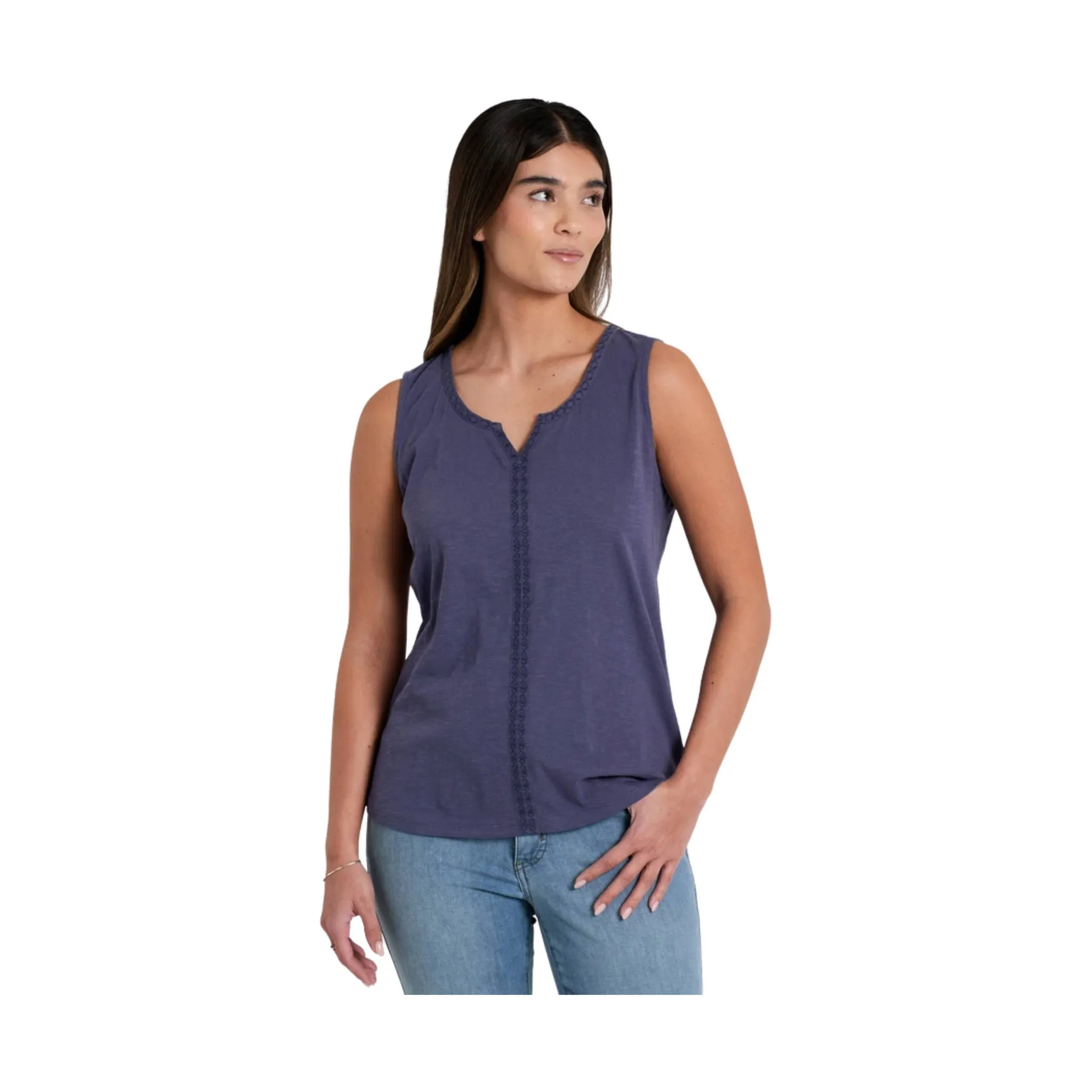 Kuhl Women's Shay Tank - Nocturne Contrast Stitch UltravioletProtectionFabric
