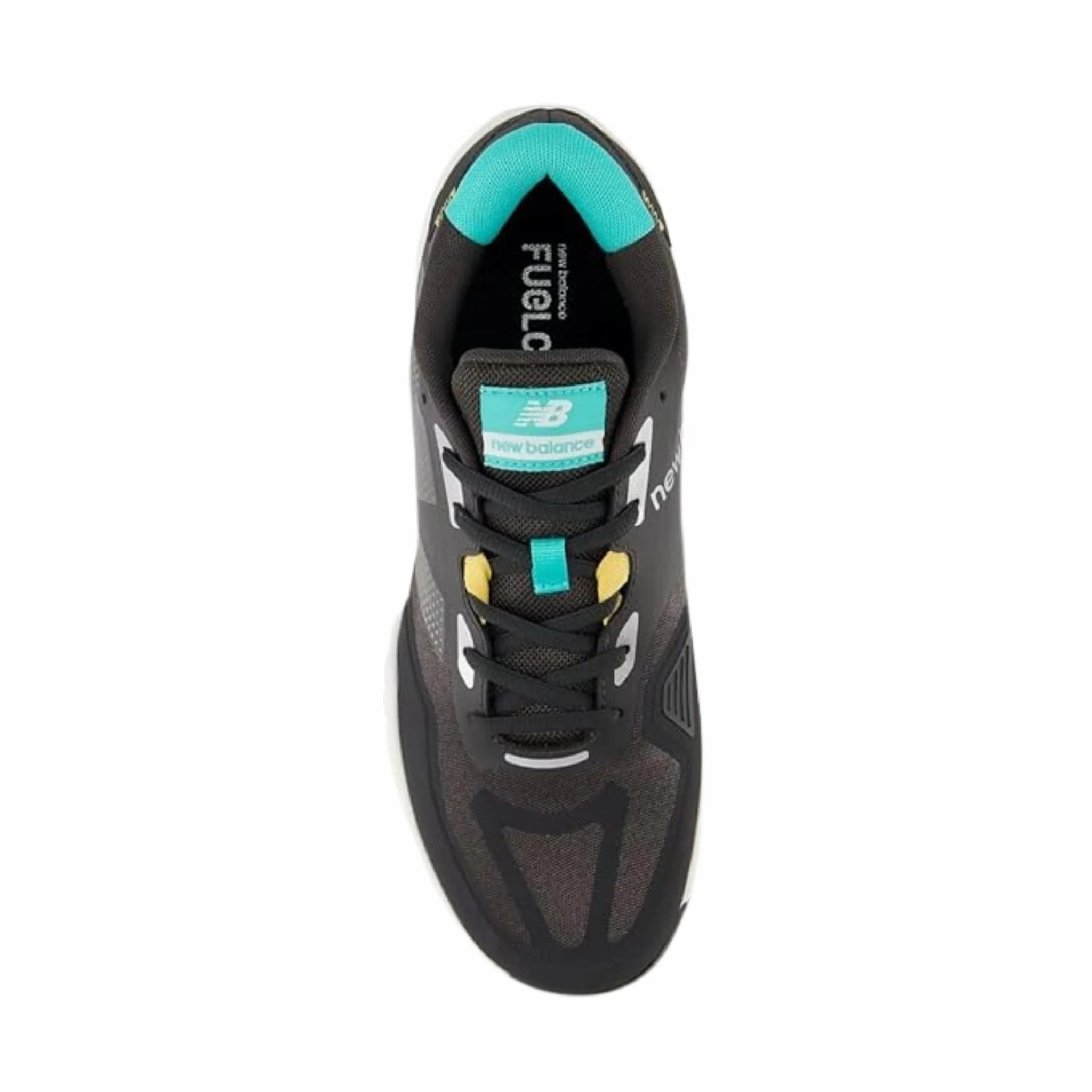 Tensile Strength Weave New Balance Men's FuelCell 796v4 Tennis Shoes - Black Cement/Cyber Jade/Clementine
