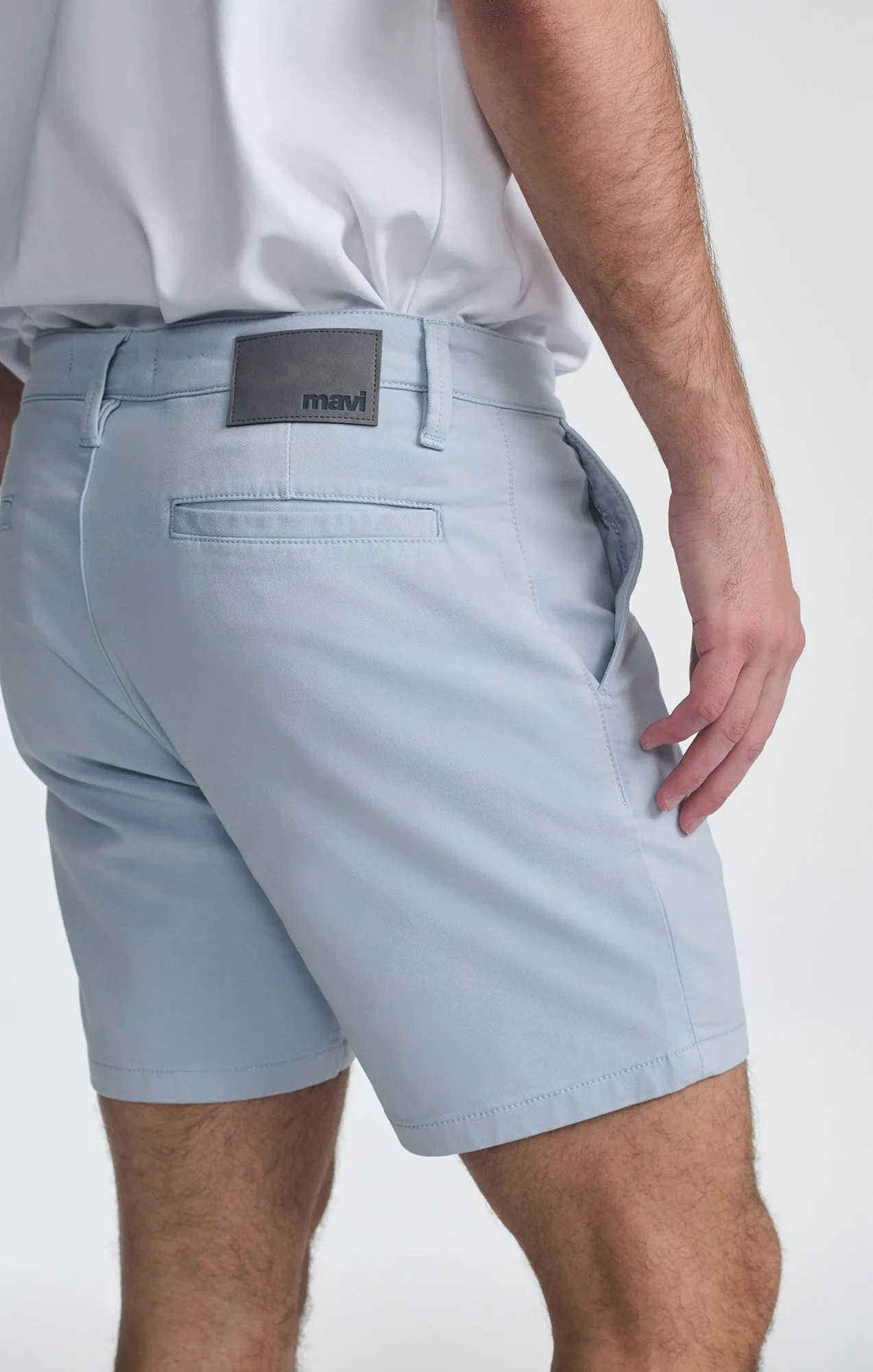 Belt loops NATE SHORTS IN ICE BLUE ATHLETIC