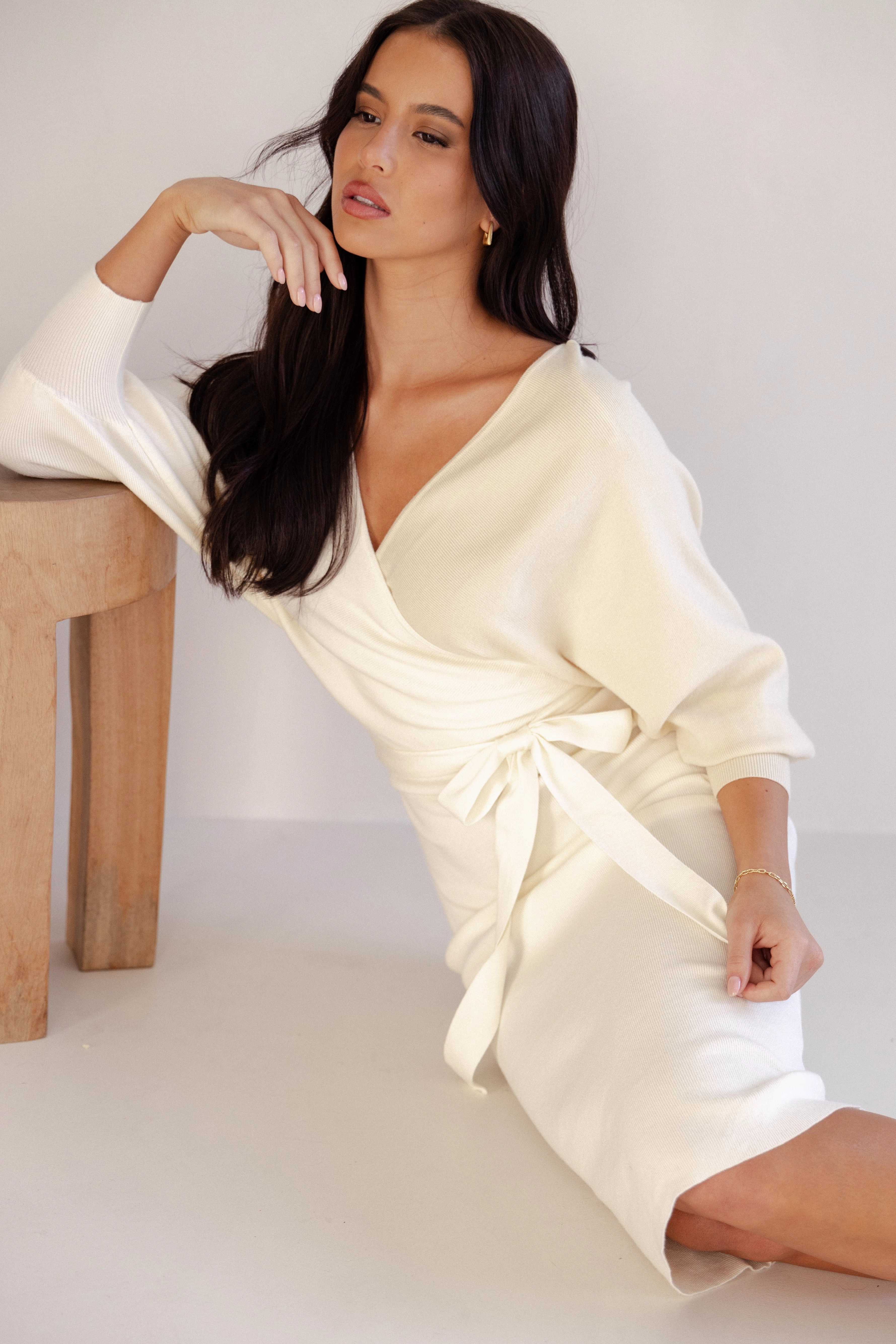 Chic Casual Wear Seasonal Layering Nate Dress - White