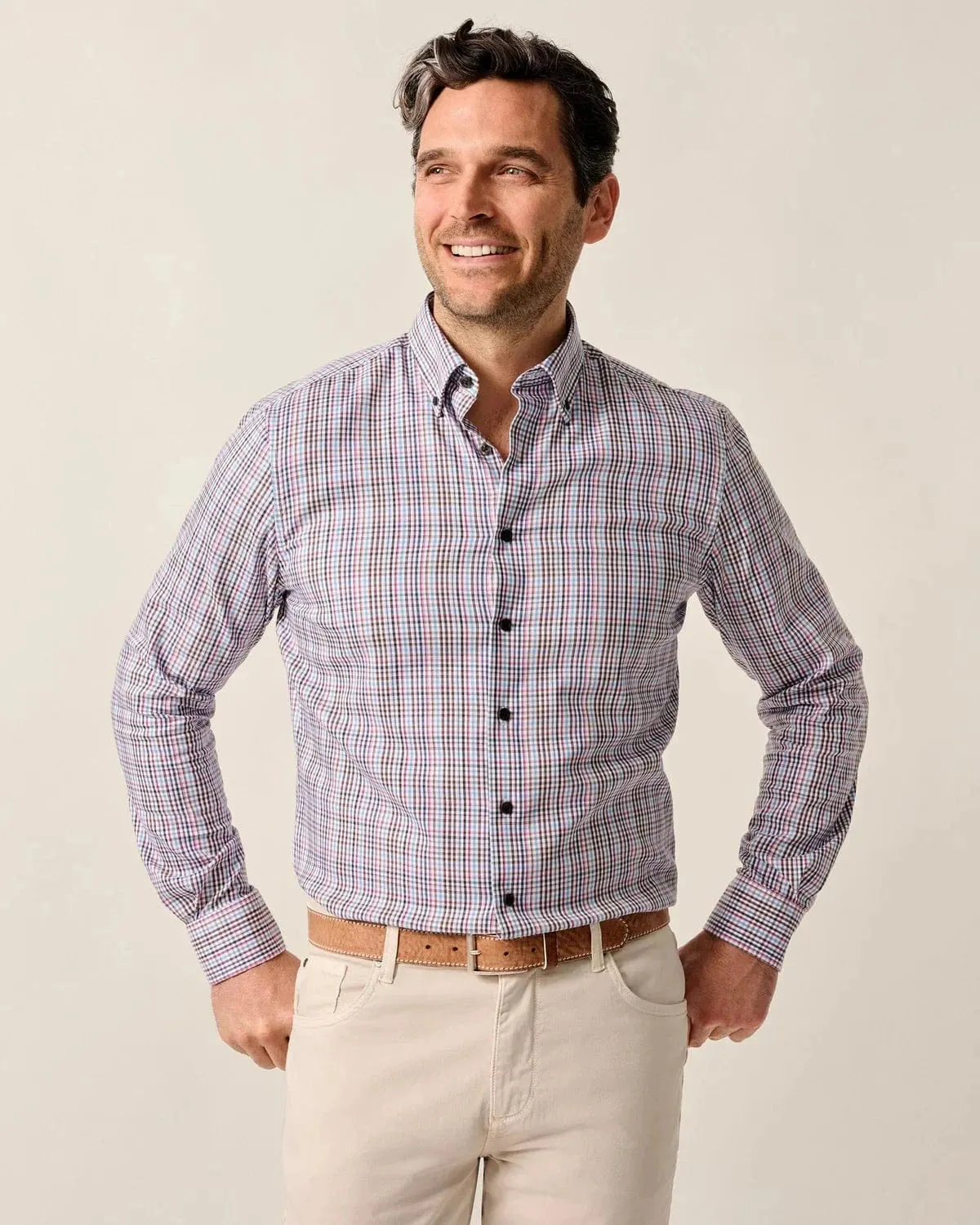 Natural Performance Button Down Shirt - Adelson Active Wear