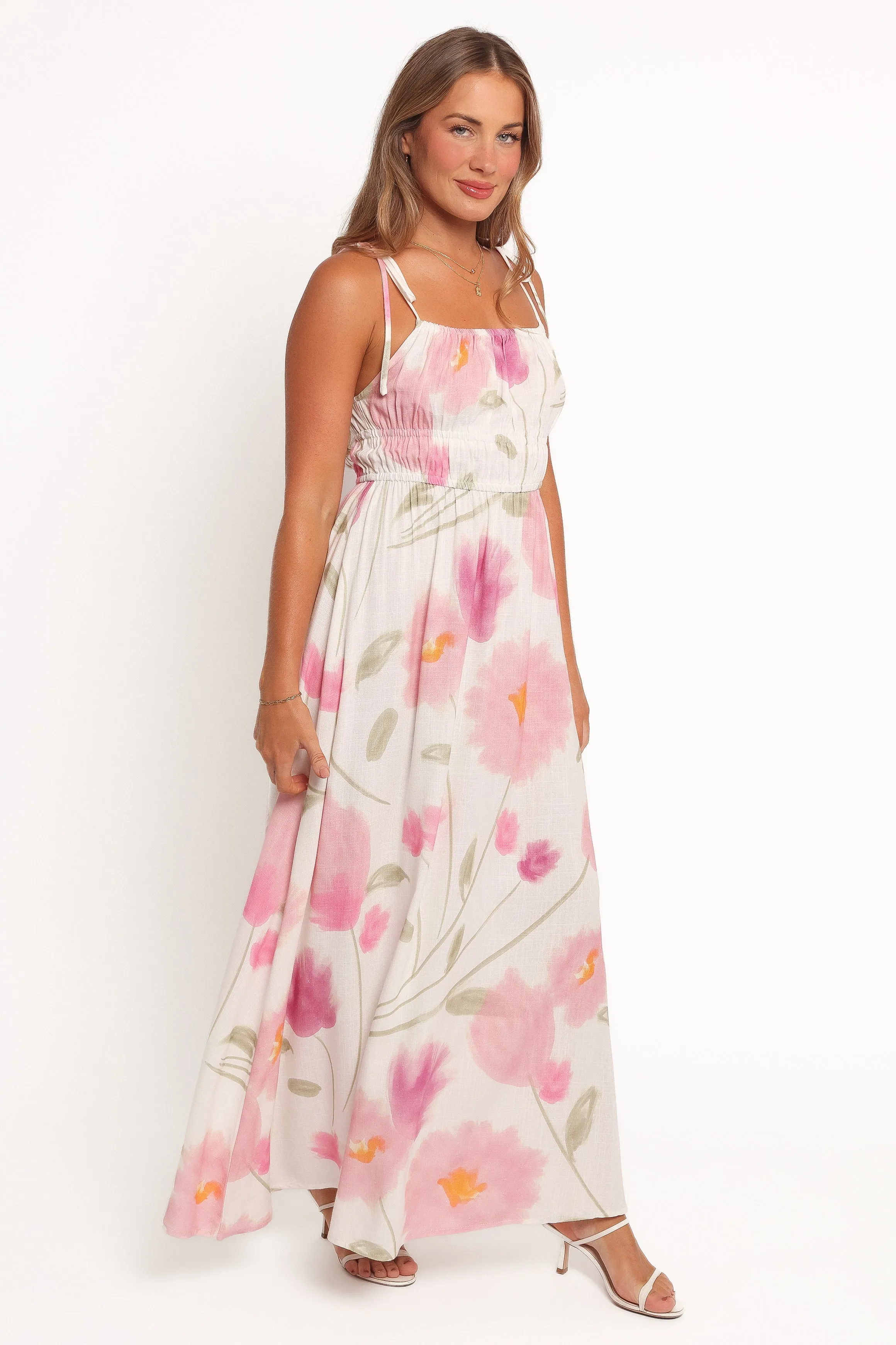 Nerys Maxi Dress - Blossom Layered Design Classic-style