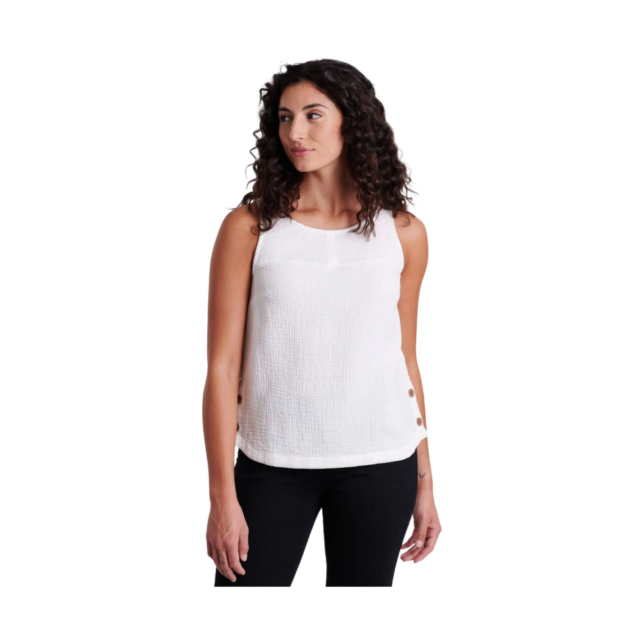 Kuhl Women's Klover Tank - White Anti Odor Finish