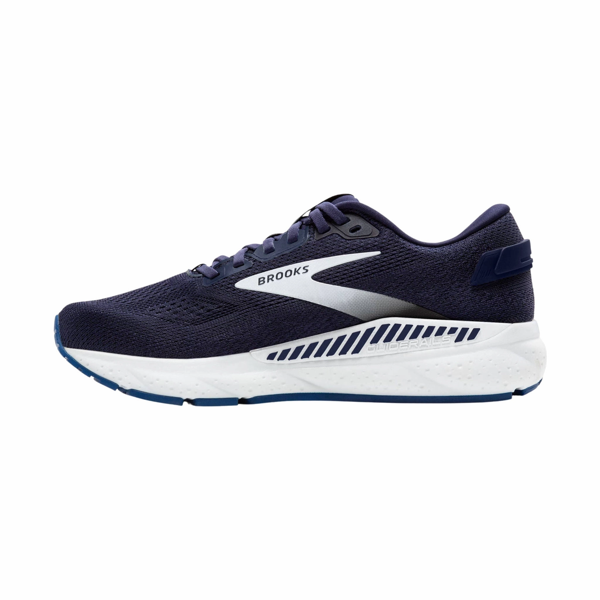 hook and loop closure Foot Motion Brooks Men's Beast GTS 24 Road Running Shoes - Peacoat/True Navy/White