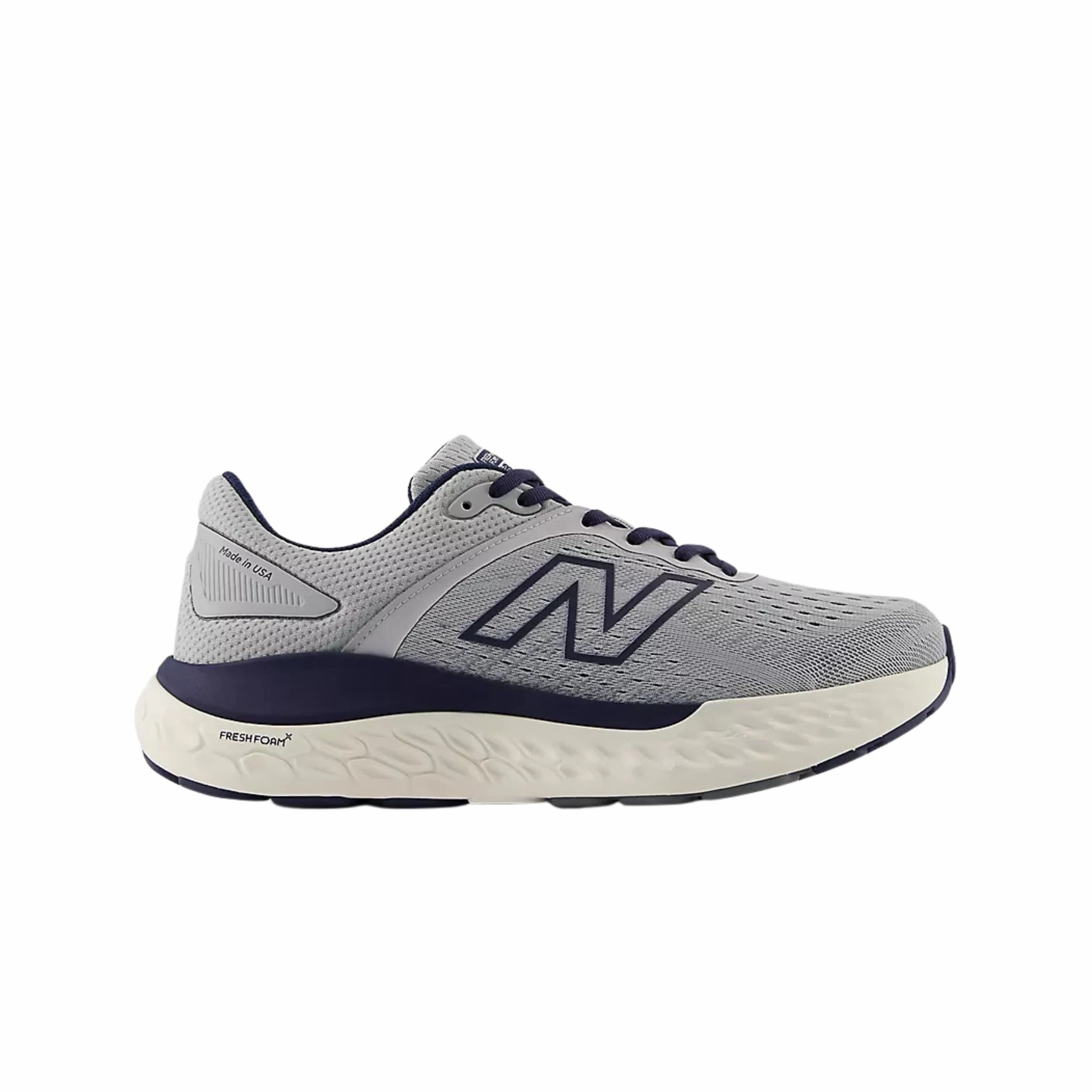 New Balance Men's 1540v4 Running Shoes - Aluminum Grey with NB Navy cushioning system